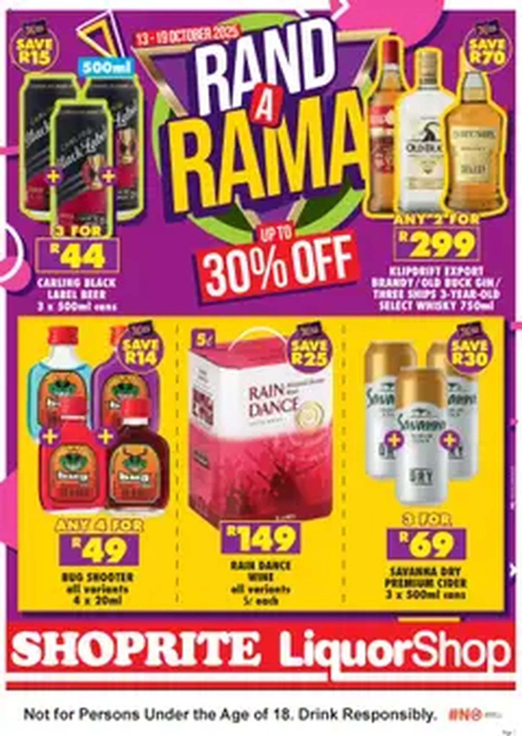 Shoprite Specials - valid flyer from 13/10/2025, page 1 of 1