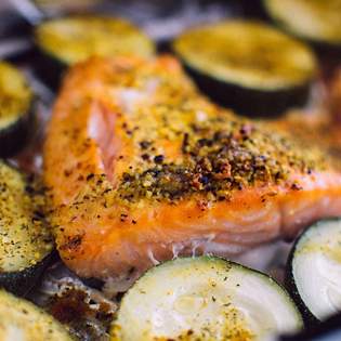 Recipe preview Salmon with Zucchini