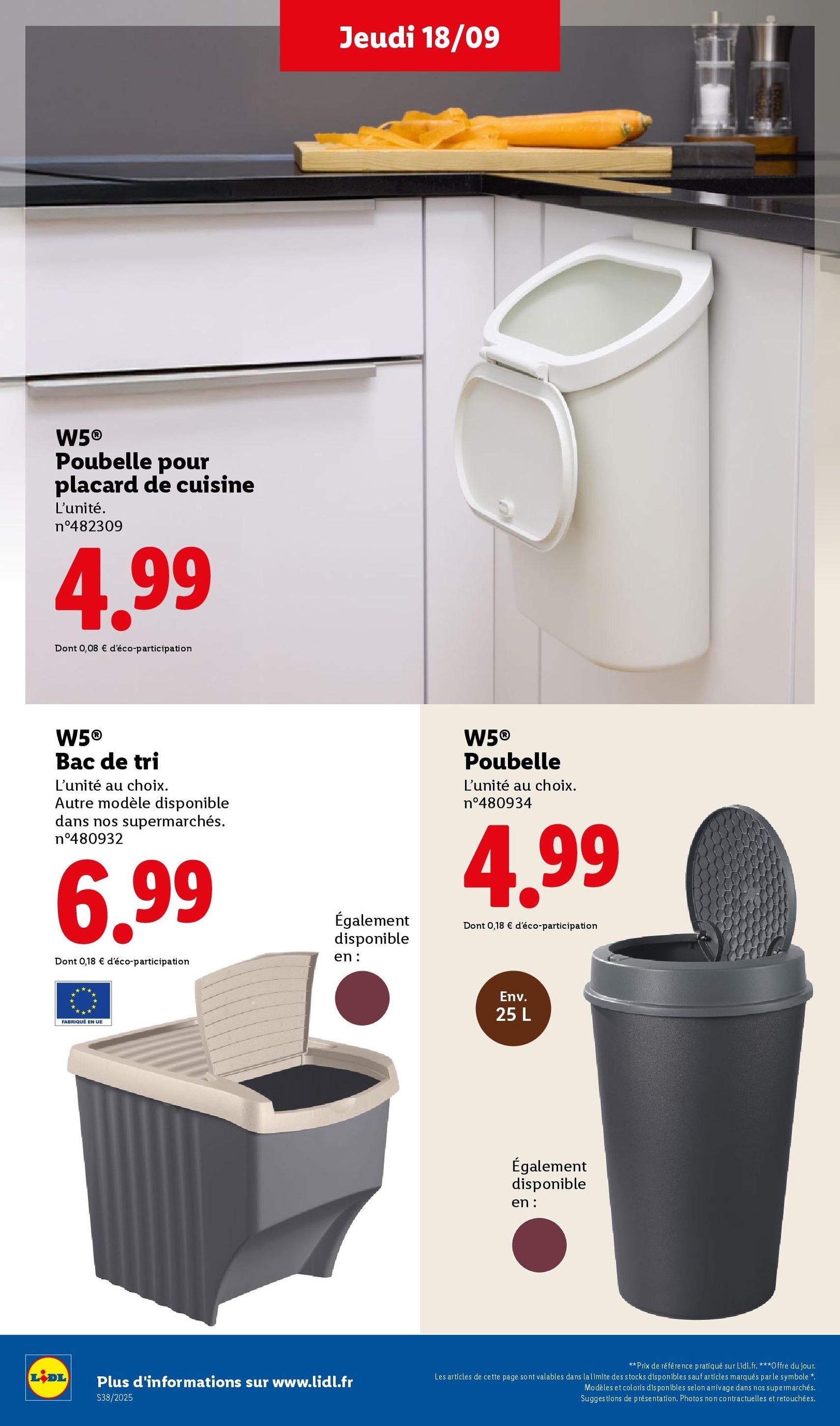LIDL catalogue semaine 38 - brochure valable à partir du 18/09/2025, page 46 sur 75