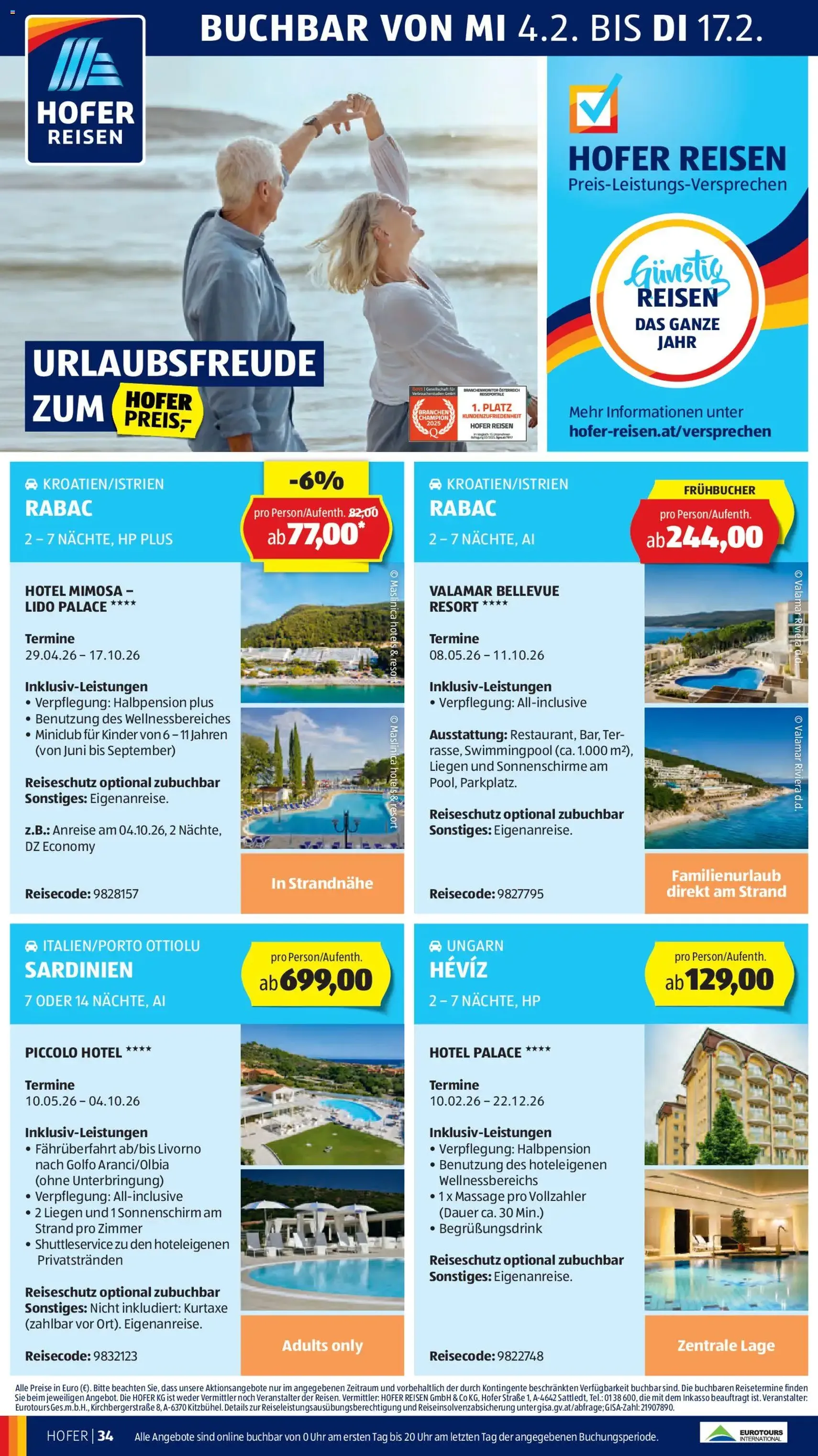 Hofer Flugblatt - Gültiger Prospekt ab 06.02.2026, Seite 38 von insgesamt 43