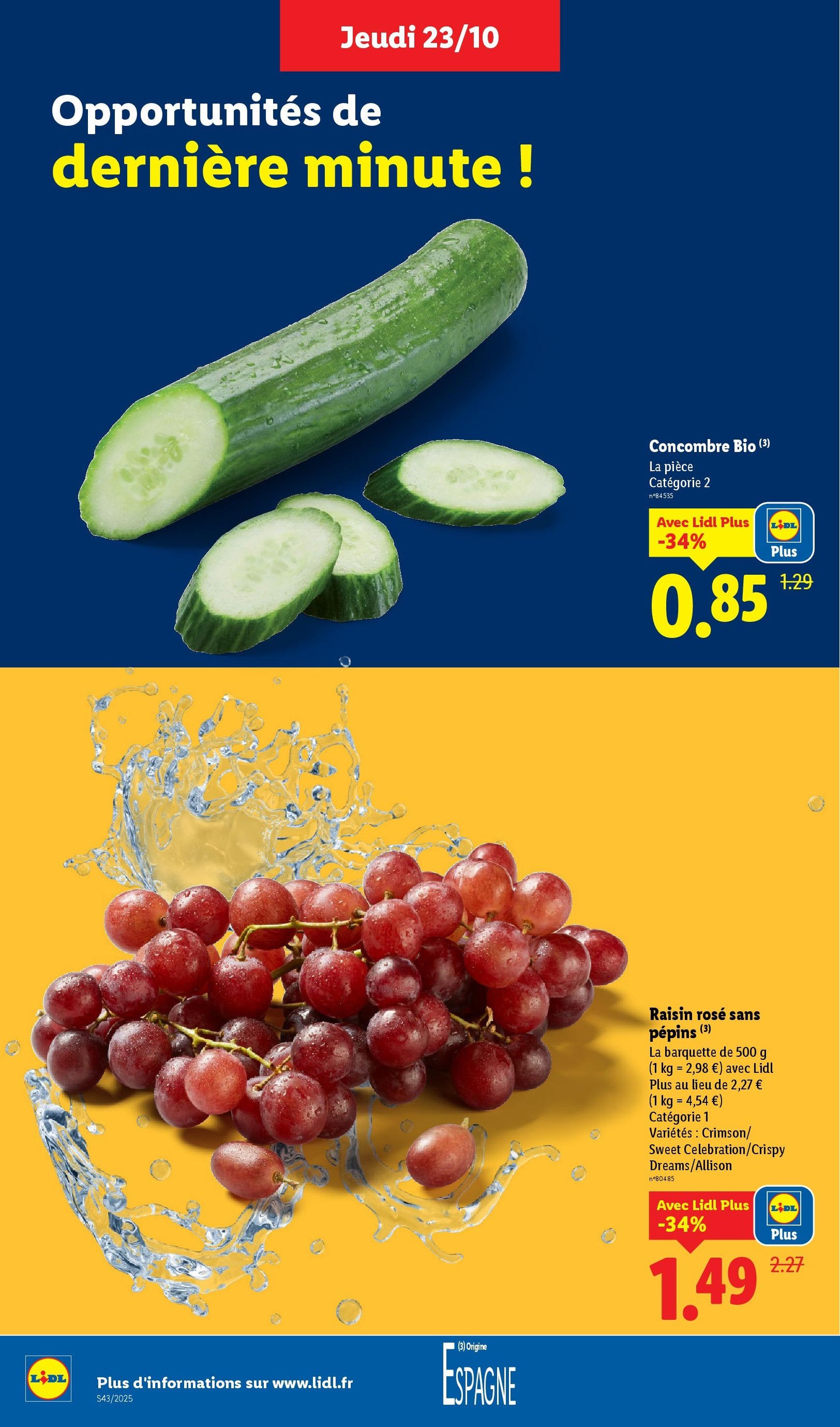 LIDL catalogue semaine 43 - brochure valable à partir du 23/10/2025, page 4 sur 84 LIDL catalogue semaine 43 - brochure valable à partir du 23/10/2025, page 4 sur 84