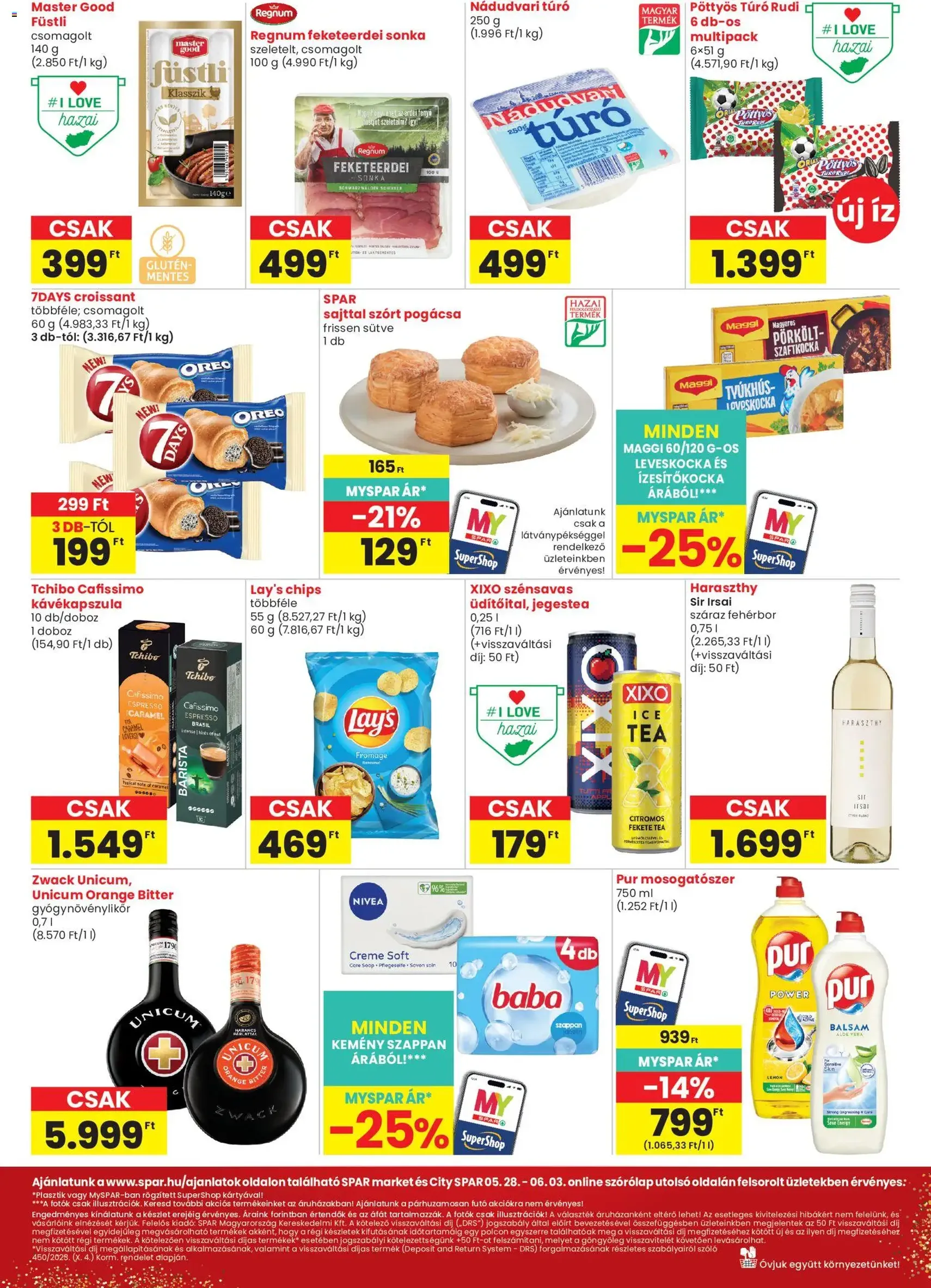 Spar Market akciós újság - 2026.05.28. érvényes szórólap 2 oldal 3 oldalból
