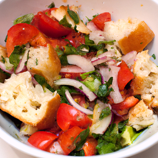 Recipe preview Simple Italian Panzanella Bread Salad