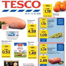 Tesco Hypermarket - leták - náhľad letáku platný od 30.09.2026