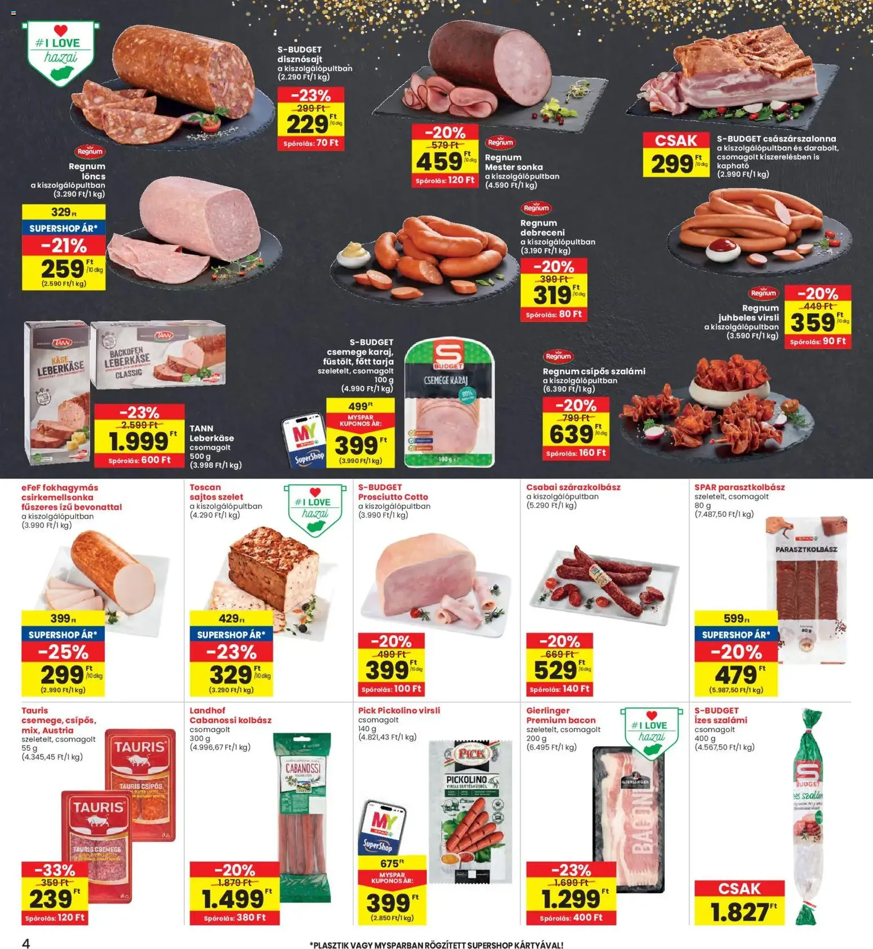 Interspar akciós újság - 2026.03.05. érvényes szórólap 4 oldal 20 oldalból