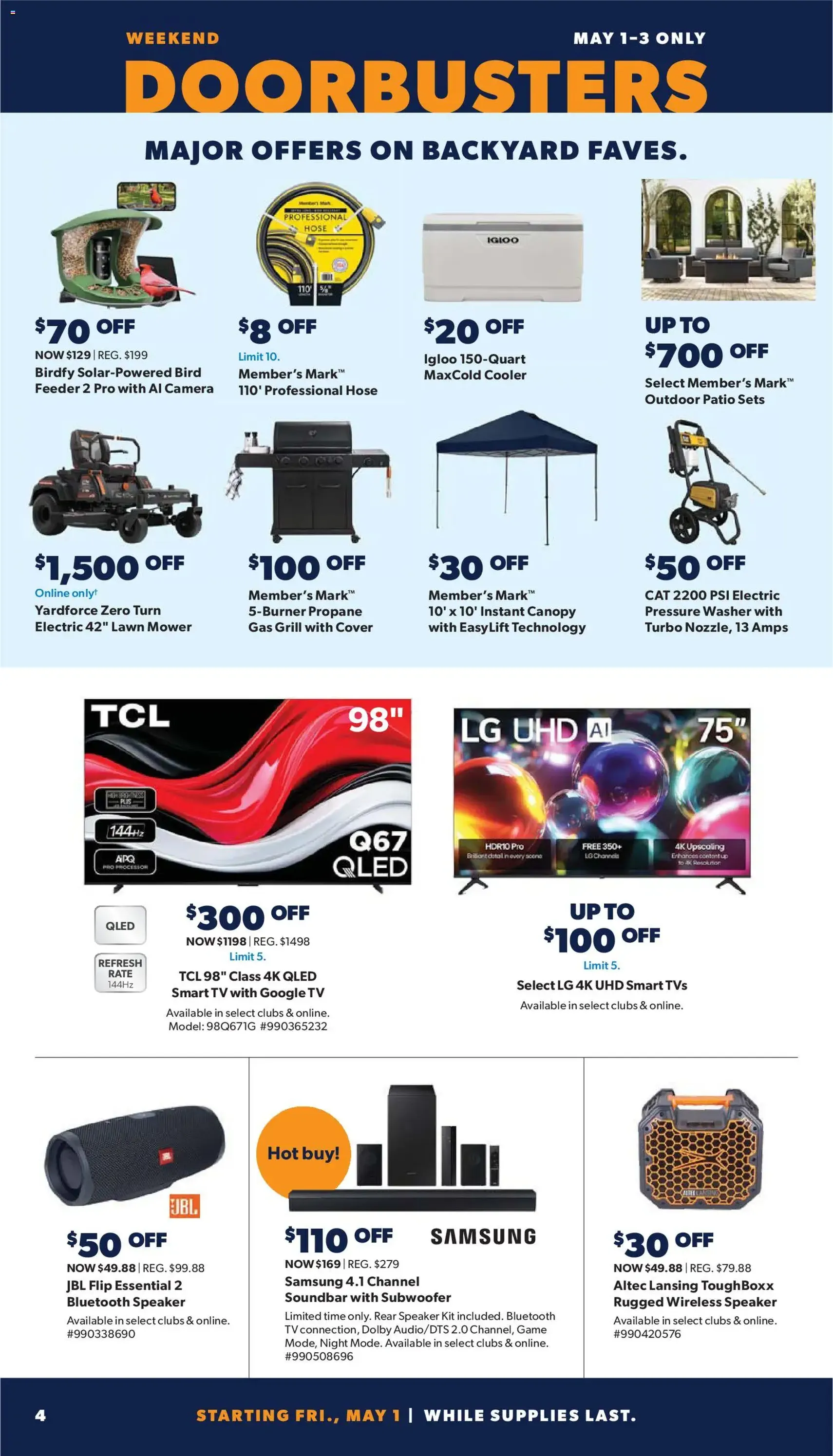 Sam's Club Weekly Ad - valid flyer from 04/29/2026, page 4 of 48