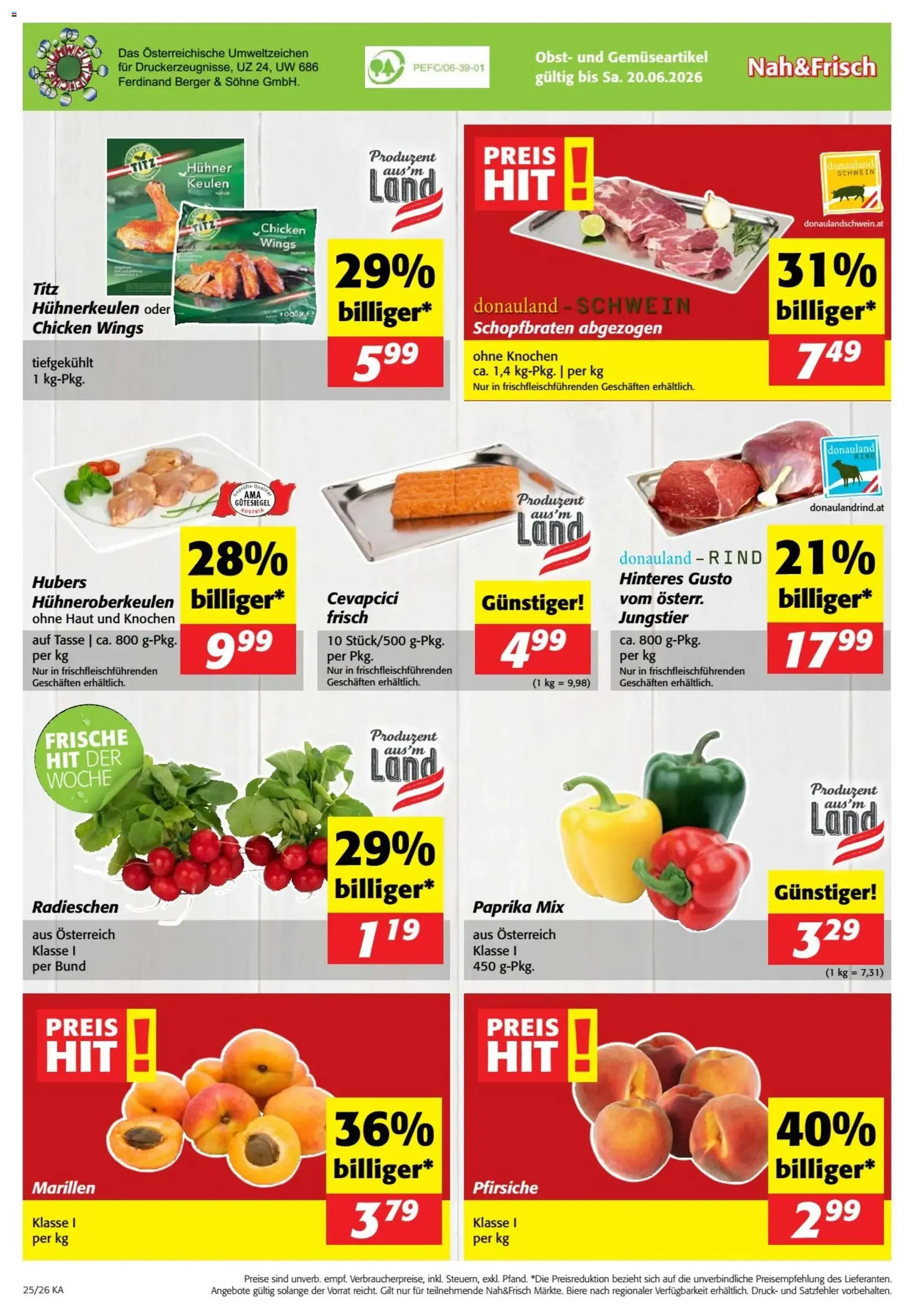 Nah und Frisch Flugblatt - Gültiger Prospekt ab 17.06.2026, Seite 8 von insgesamt 8