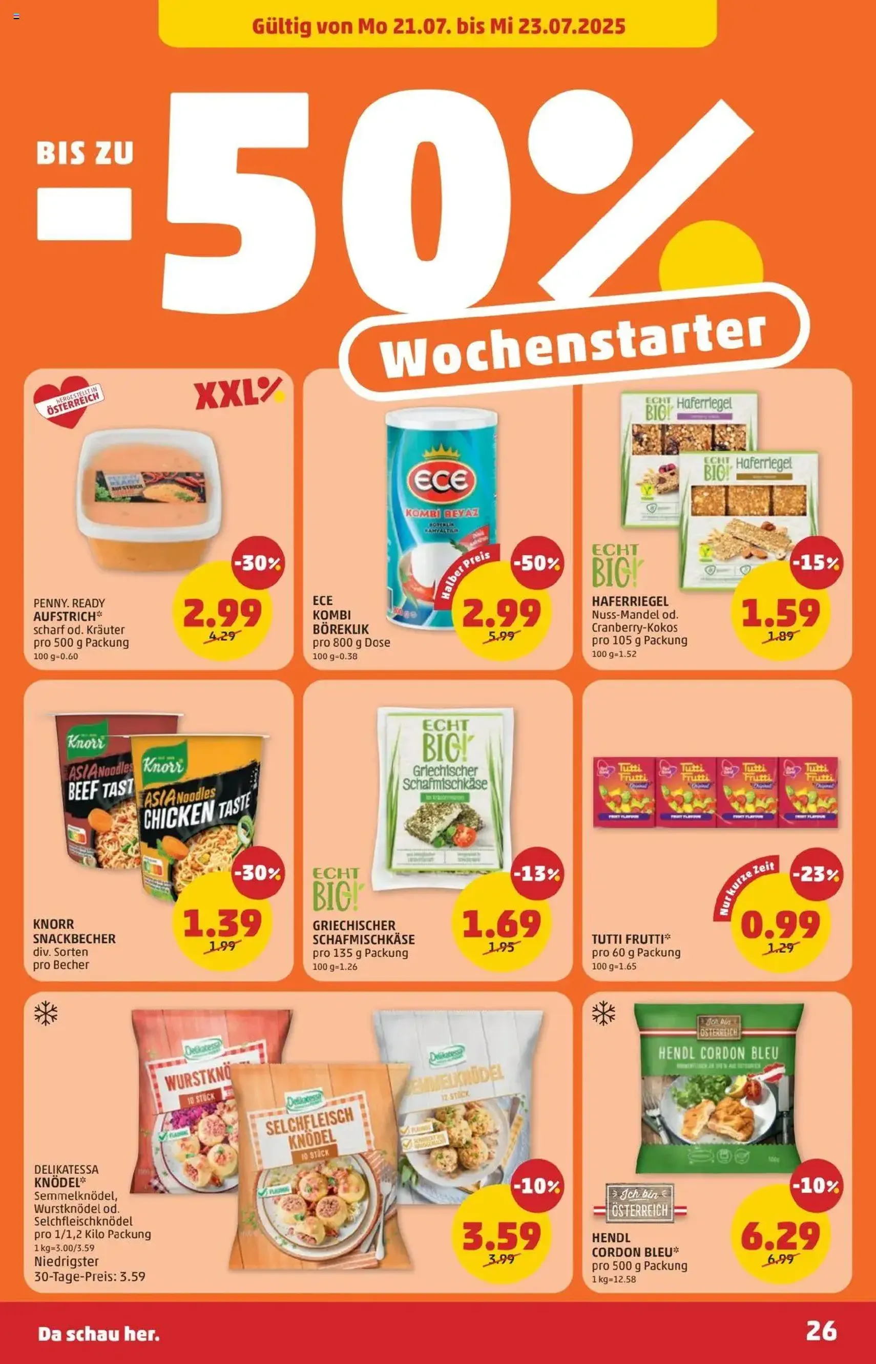 Penny Markt Flugblatt - Gültiger Prospekt ab 17.07.2025, Seite 26 von insgesamt 28 Penny Markt Flugblatt - Gültiger Prospekt ab 17.07.2025, Seite 26 von insgesamt 28
