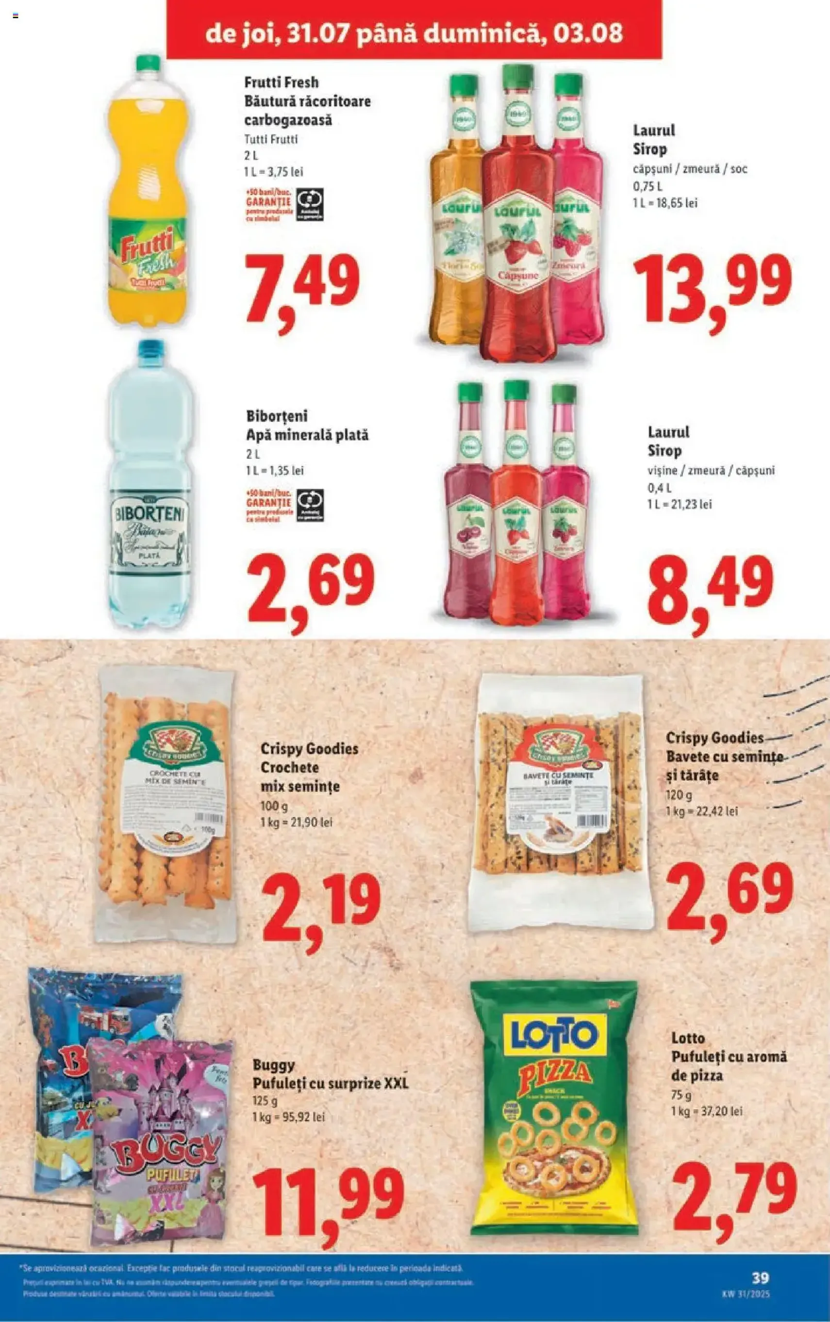 Catalog Lidl - cataloage valabile începând cu 28.07.2025 pagina 39 din 40 Catalog Lidl - cataloage valabile începând cu 28.07.2025 pagina 39 din 40