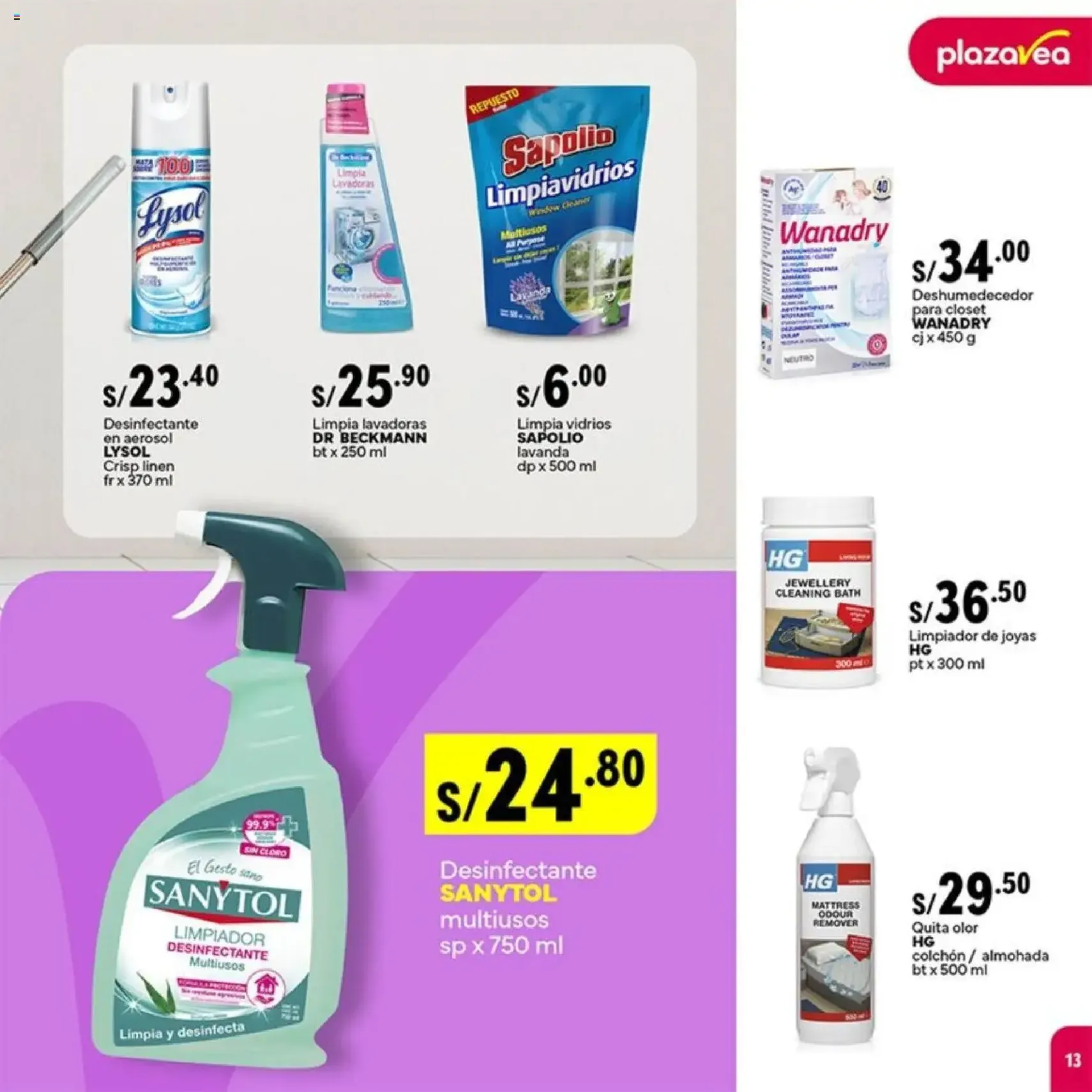 Plaza Vea - ESPECIAL LIMPIEZA 1 - folleto válido desde 03/11/2025 página 13 de 26