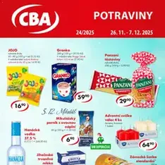 CBA leták - náhled letáku platný od 26.11.2025