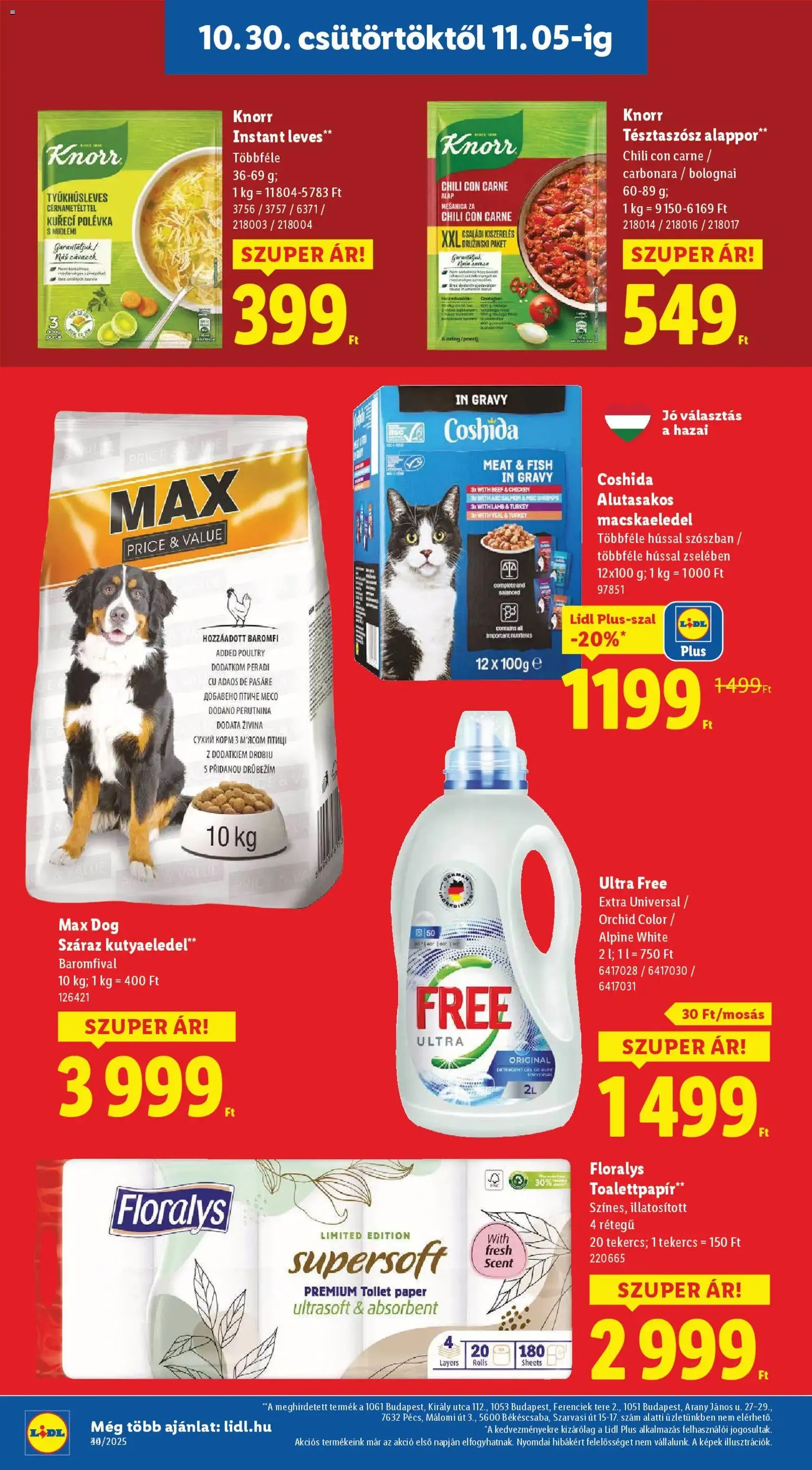Lidl Akciós újság - 2025.10.30. érvényes szórólap 12 oldal 66 oldalból Lidl Akciós újság - 2025.10.30. érvényes szórólap 12 oldal 66 oldalból