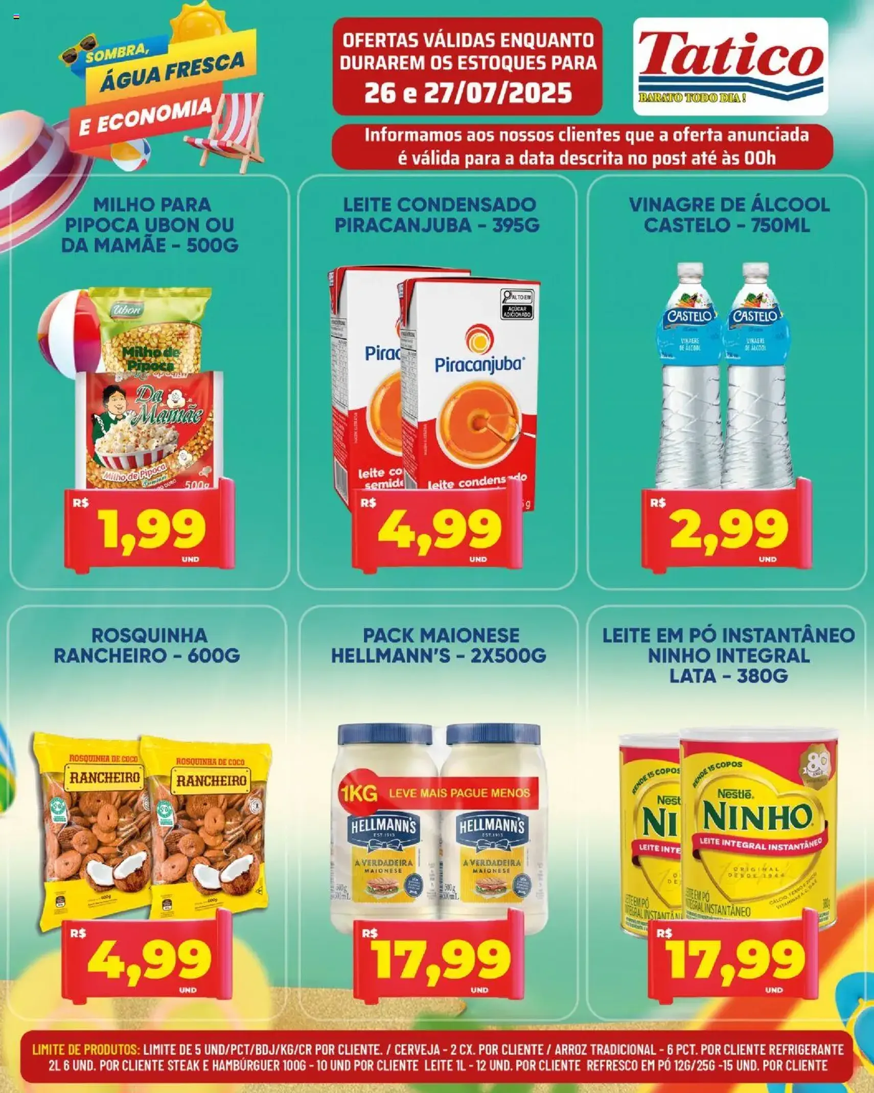 Tatico - Ofertas do Dia - folheto válido a partir de 28/07/2025 página 26 de 50 Tatico - Ofertas do Dia - folheto válido a partir de 28/07/2025 página 26 de 50