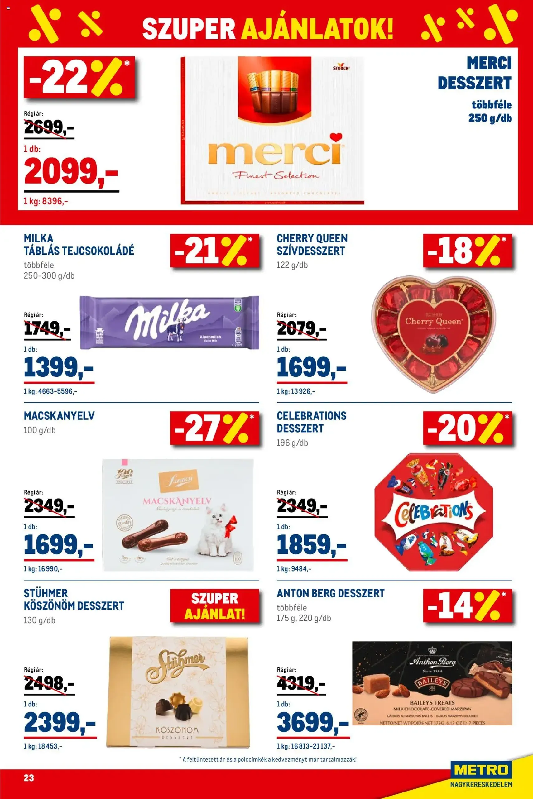 Metro - Élelmiszer és Szezonális katalógus 2026/01 - 2026.01.02. érvényes szórólap 23 oldal 40 oldalból