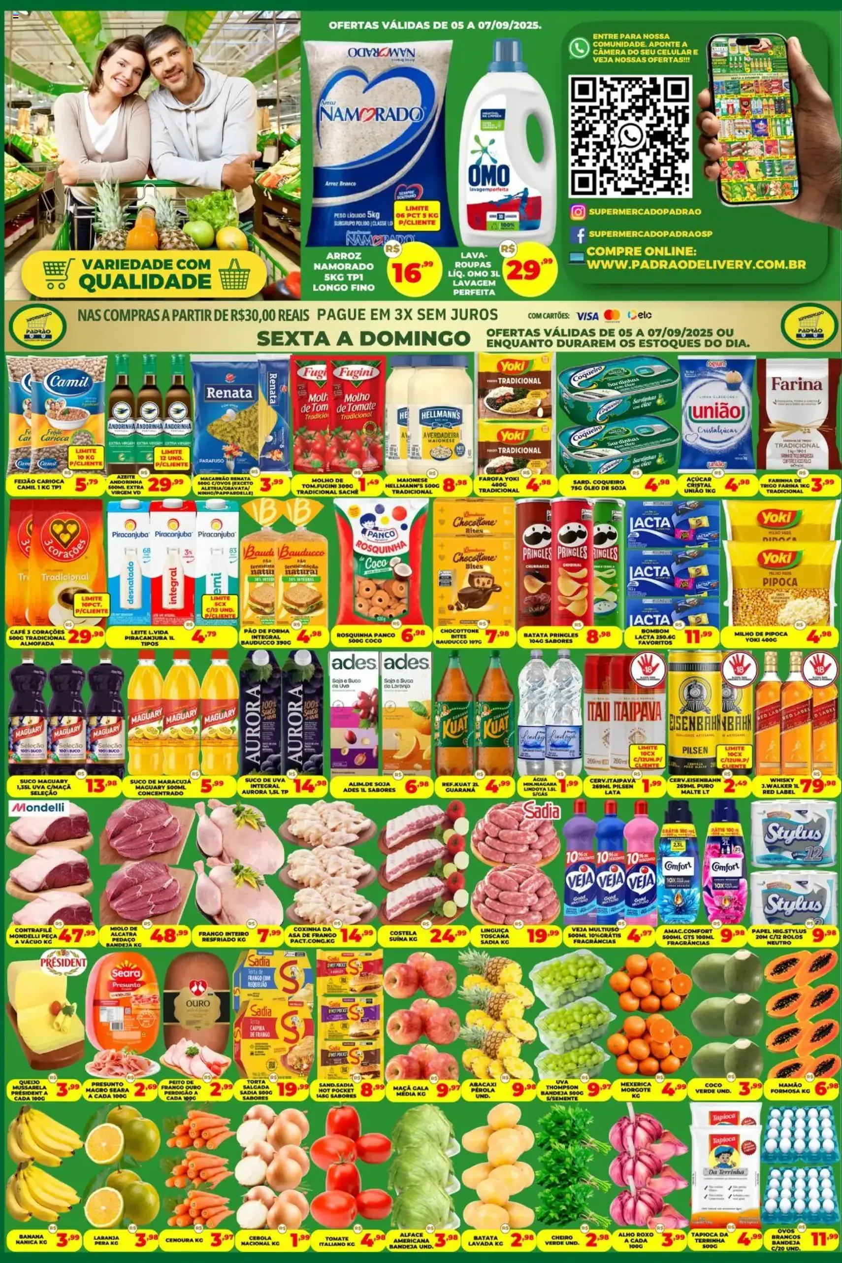 Supermercado Padrão - Ofertas da semana - folheto válido a partir de 05/09/2025 página 1 de 2