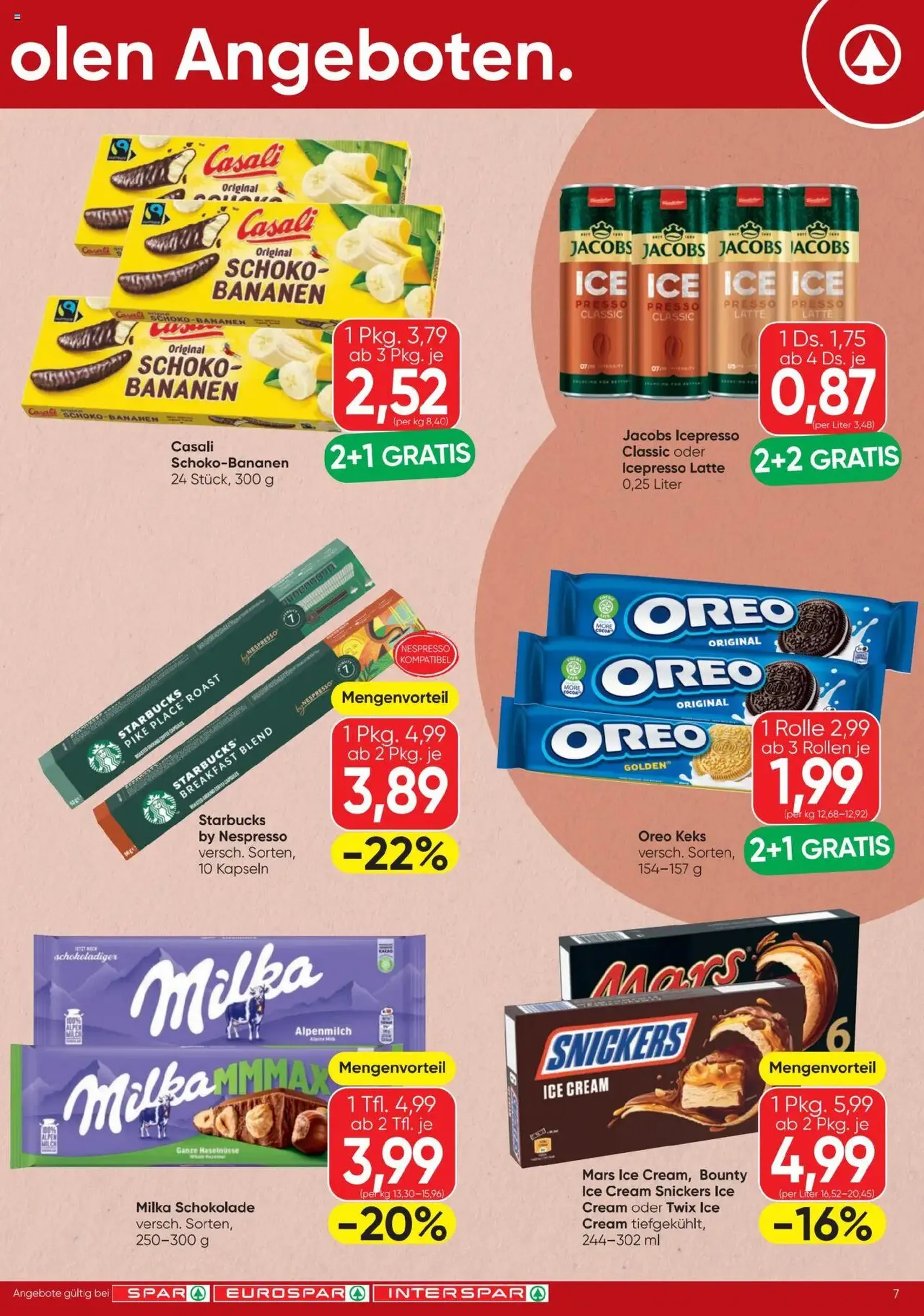 Spar Flugblatt - Gültiger Prospekt ab 21.08.2025, Seite 7 von insgesamt 16 Spar Flugblatt - Gültiger Prospekt ab 21.08.2025, Seite 7 von insgesamt 16