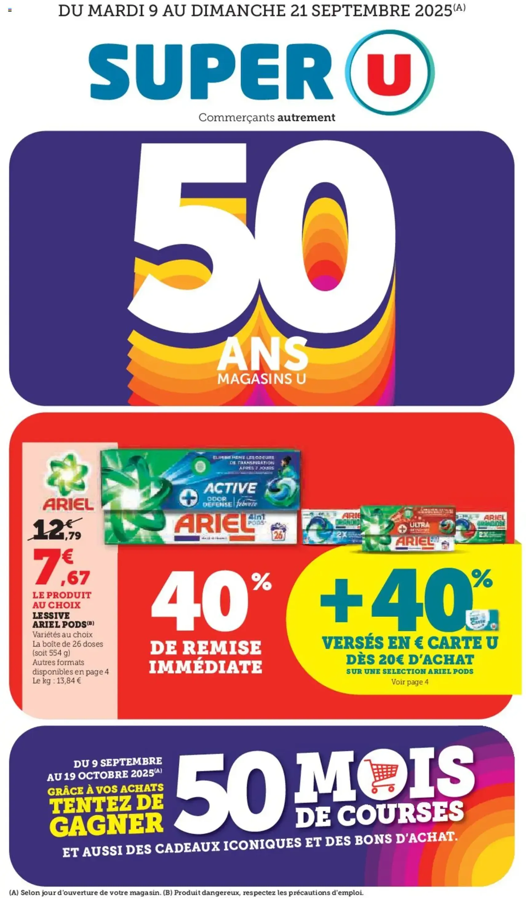 Super U catalogue - brochure valable à partir du 09/09/2025, page 1 sur 32