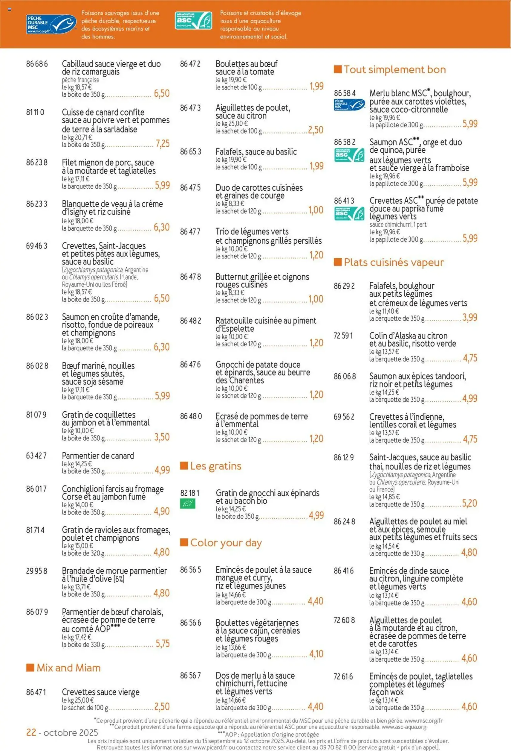 Picard catalogue - brochure valable à partir du 15/09/2025, page 22 sur 36 Picard catalogue - brochure valable à partir du 15/09/2025, page 22 sur 36