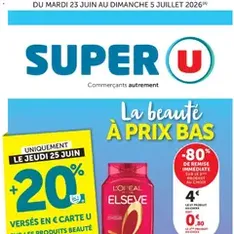 Super U catalogue - Prévisualisation du catalogue valable à partir du 23/06/2026