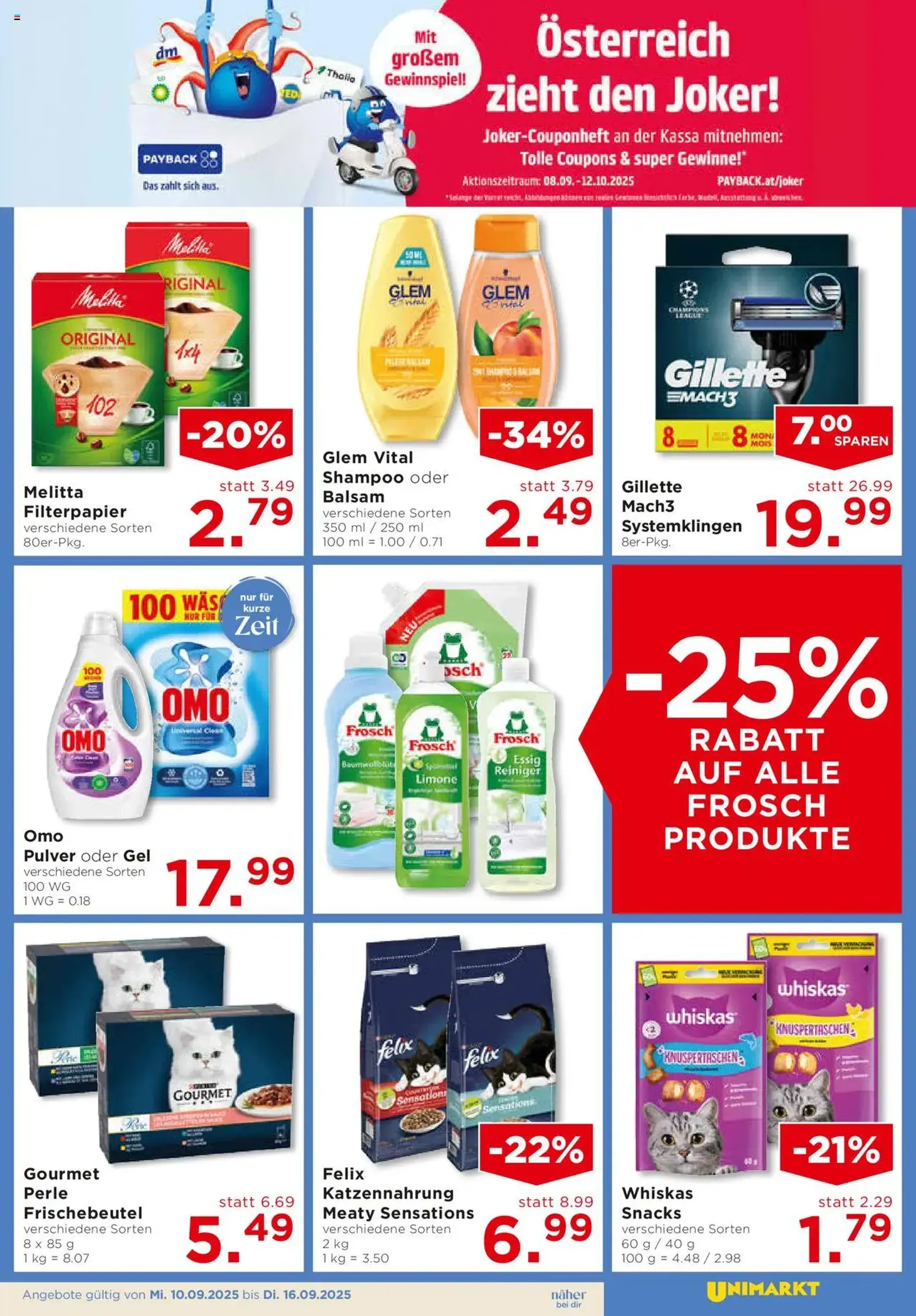 Unimarkt Flugblatt - Gültiger Prospekt ab 10.09.2025, Seite 11 von insgesamt 12