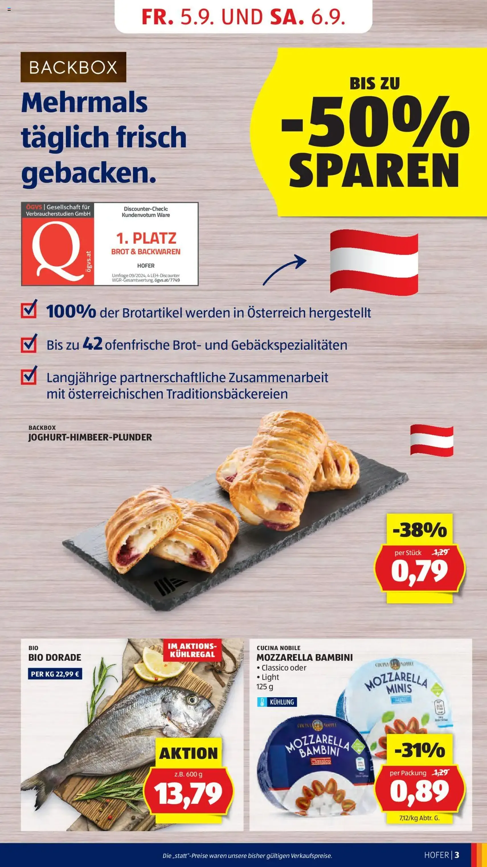 Hofer Flugblatt - Gültiger Prospekt ab 05.09.2025, Seite 5 von insgesamt 45 Hofer Flugblatt - Gültiger Prospekt ab 05.09.2025, Seite 5 von insgesamt 45