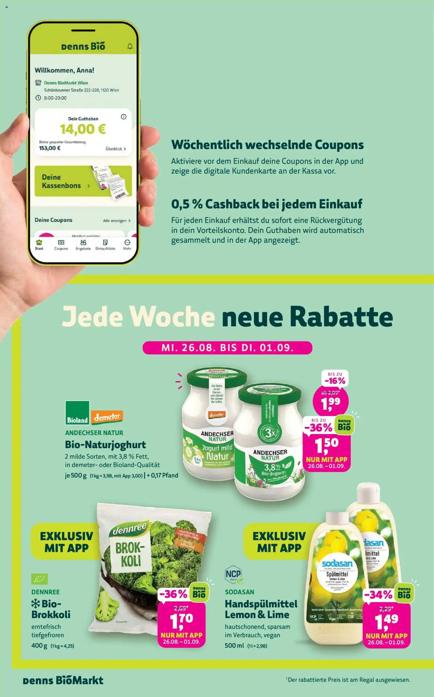 Denns BioMarkt Angebote - Gültiger Prospekt ab 26.08.2026, Seite 2 von insgesamt 14