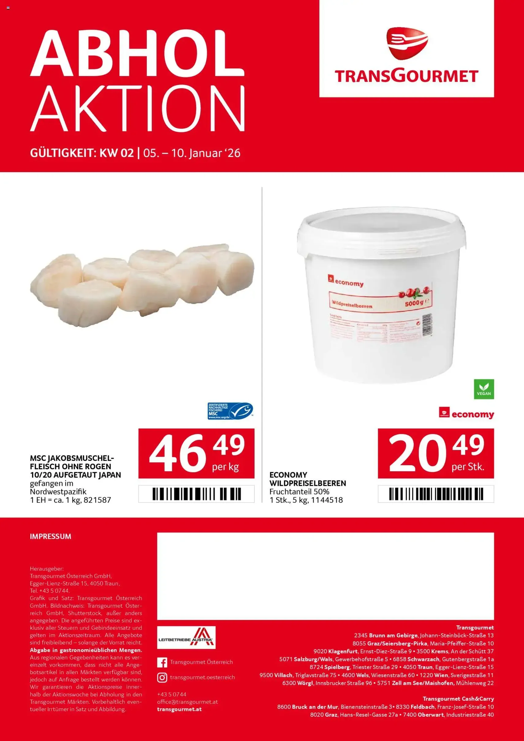 Transgourmet Flugblatt - Gültiger Prospekt ab 05.01.2026, Seite 35 von insgesamt 35