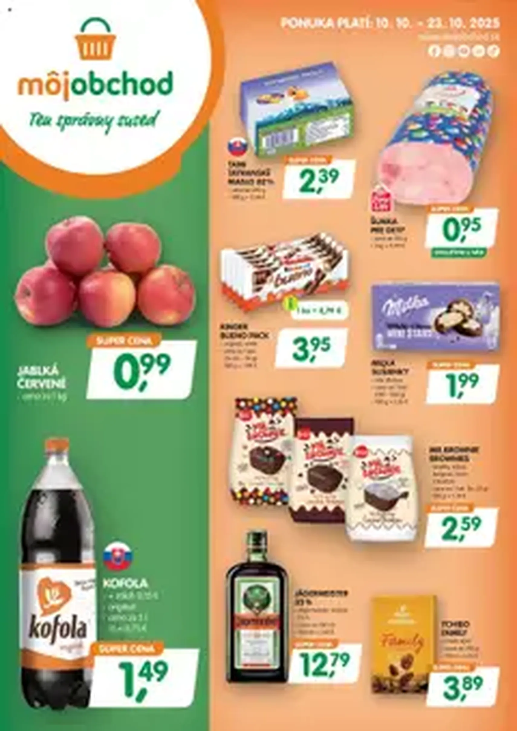 Môj obchod leták - platný leták od 10.10.2025 strana 1 z 1