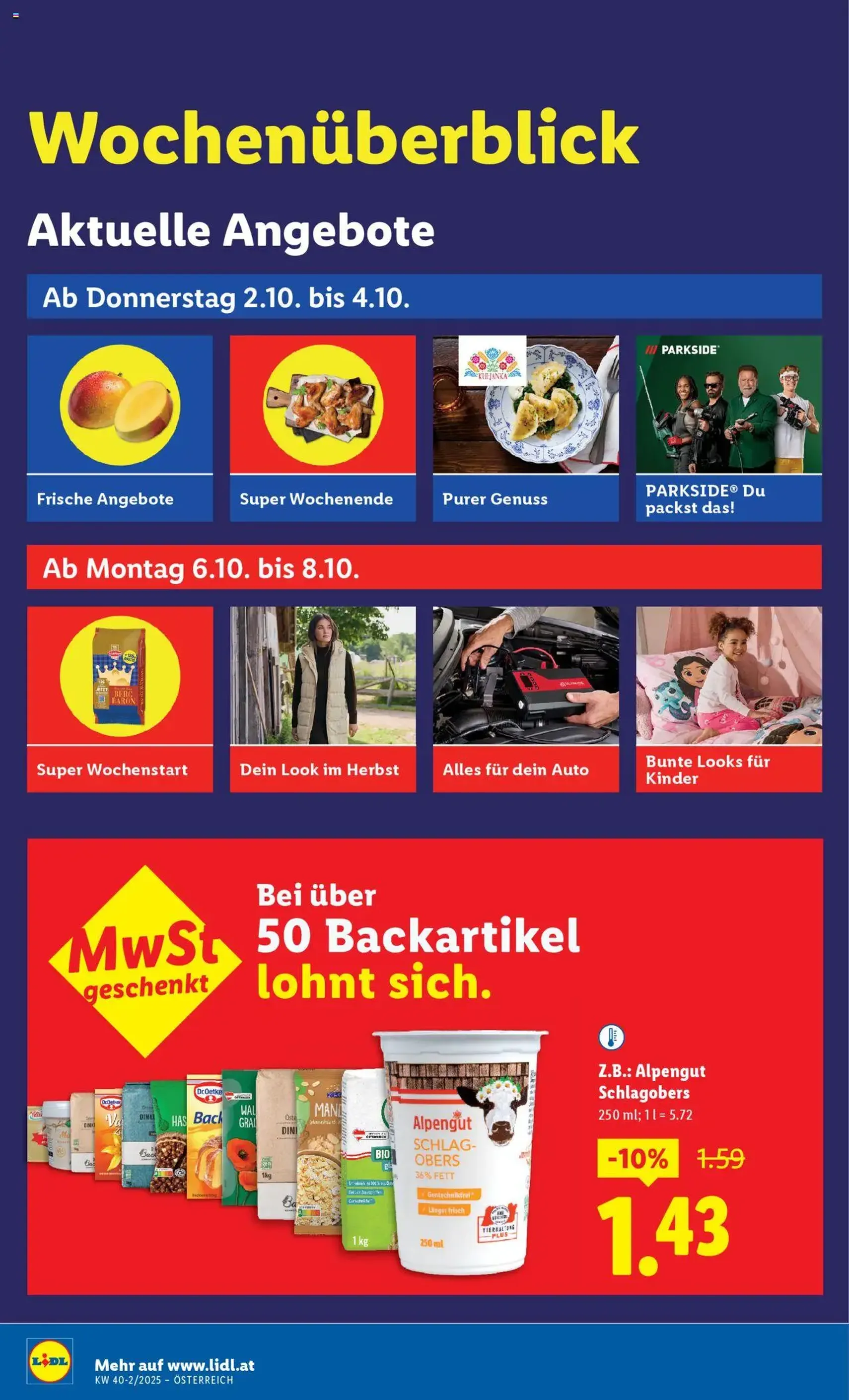 Lidl - Flugblatt - Gültiger Prospekt ab 02.10.2025, Seite 2 von insgesamt 45
