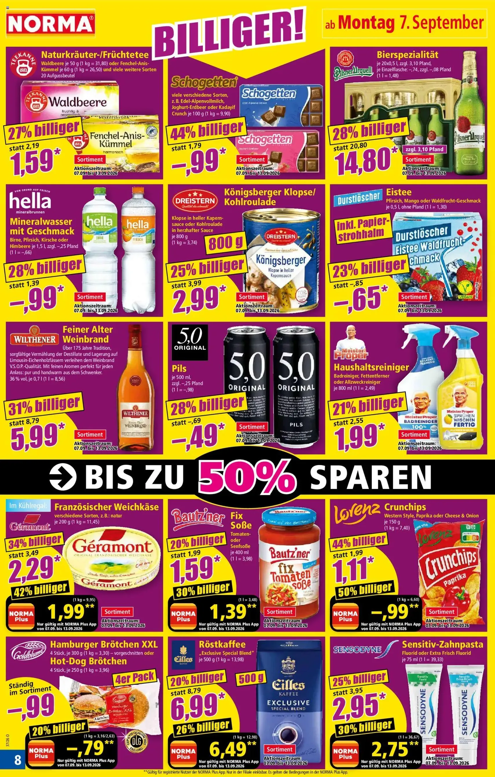 Norma Prospekt - Gültiger Prospekt ab 07.09.2026, Seite 8 von insgesamt 25