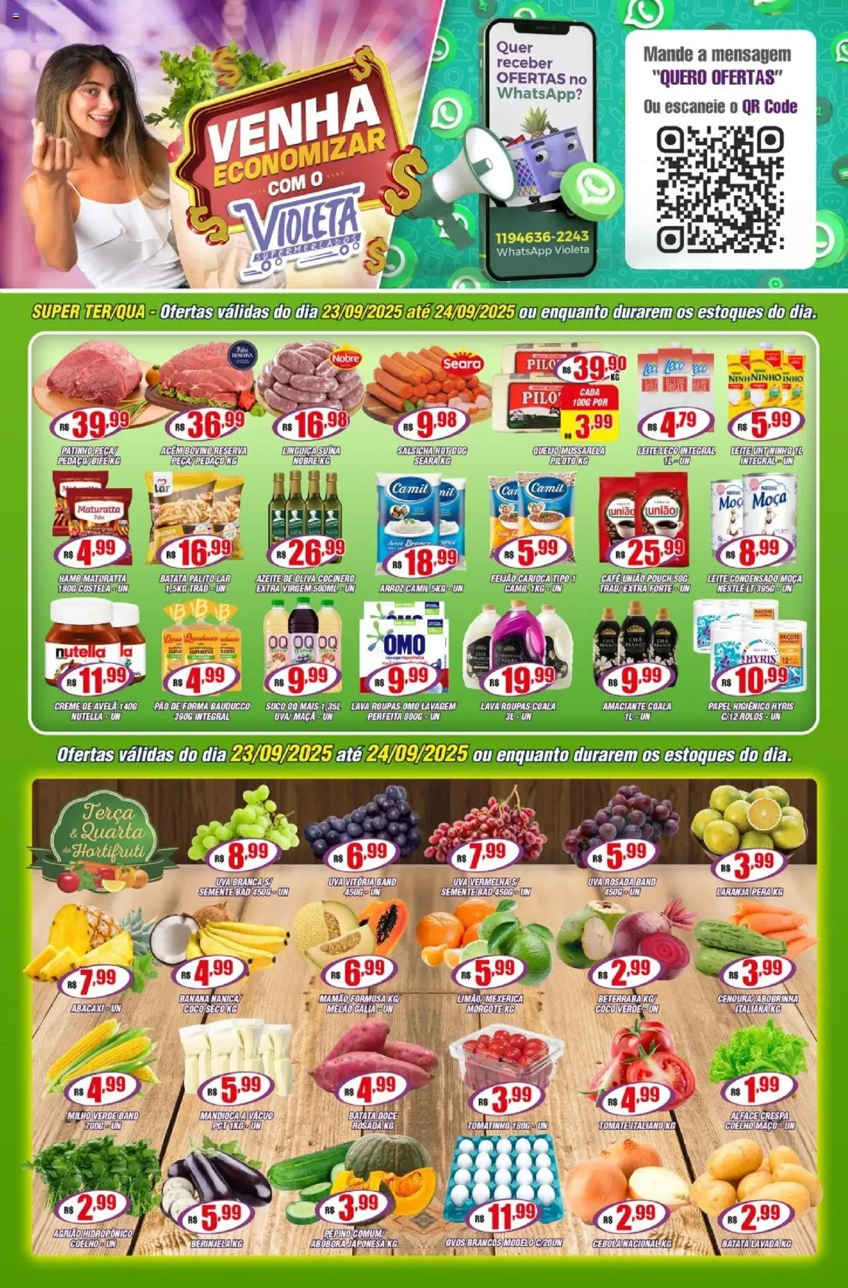 Violeta Supermercados - Ofertas da semana - folheto válido a partir de 23/09/2025 página 1 de 4