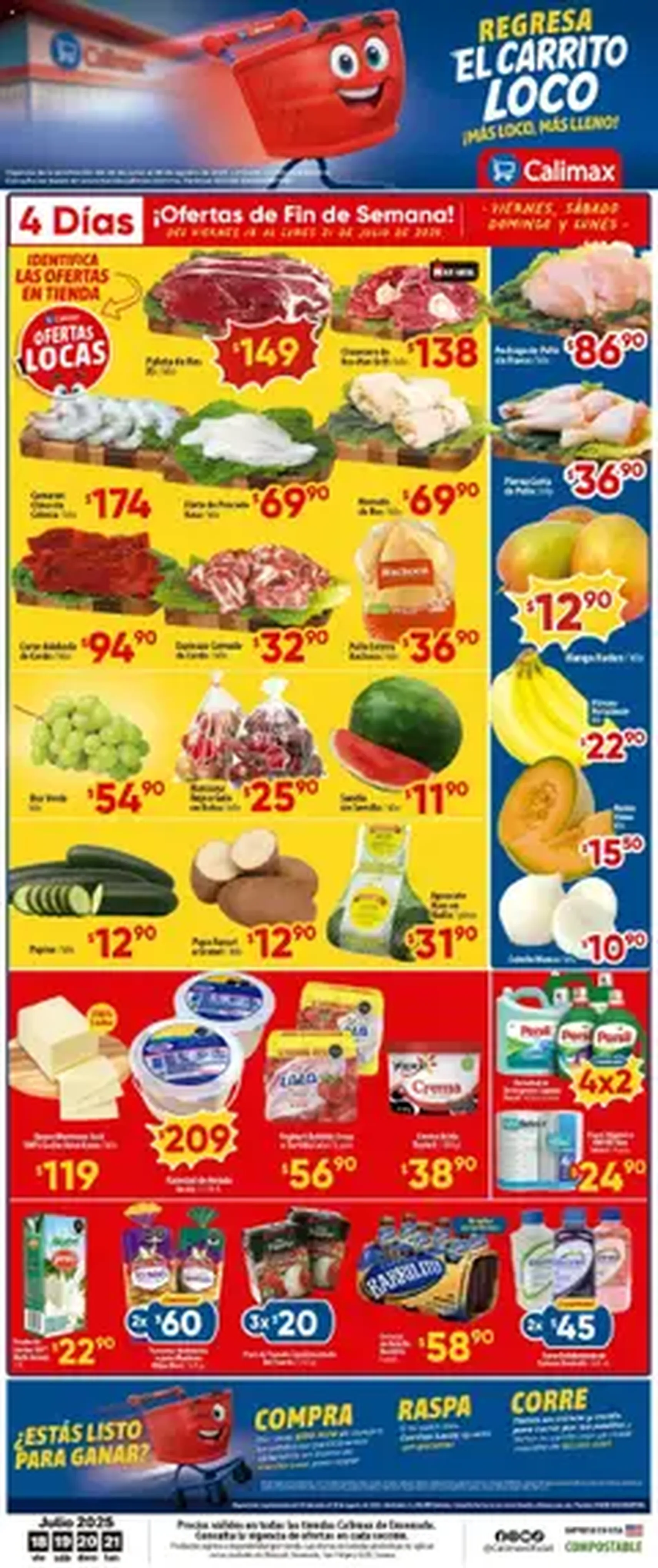 Calimax - Folleto Mexicali - folleto válido desde 18/07/2025 página 1 de 1
