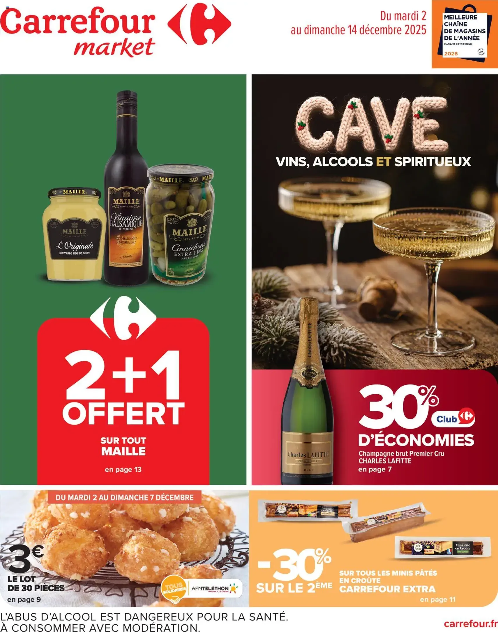 Carrefour Market catalogue semaine 49 - brochure valable à partir du 02/12/2025, page 1 sur 22