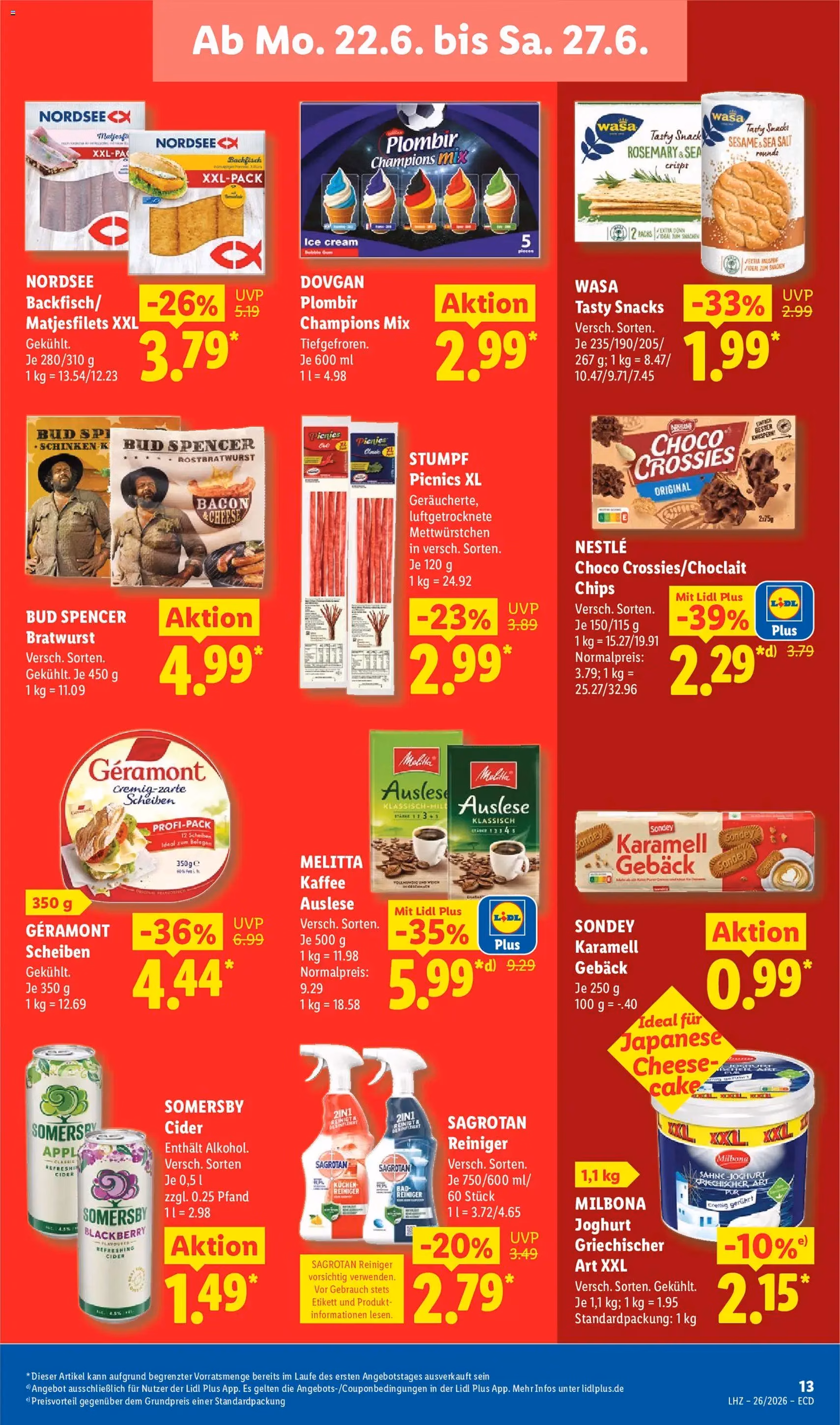 Lidl Prospekt - Gültiger Prospekt ab 22.06.2026, Seite 17 von insgesamt 70