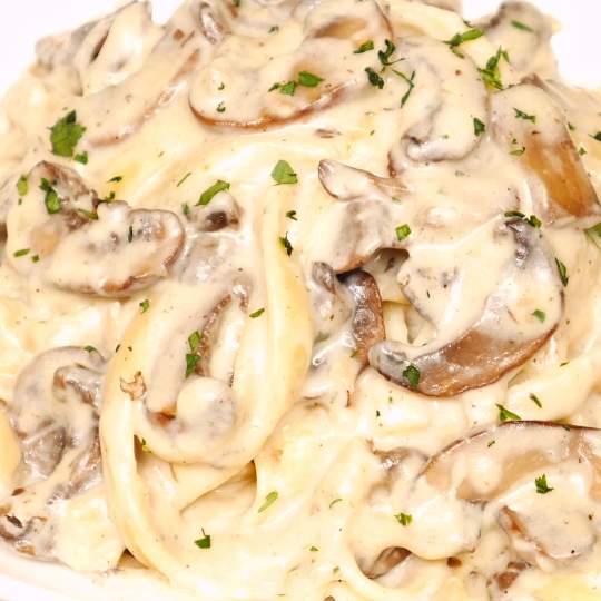 Anteprima ricetta Pasta con funghi champignon