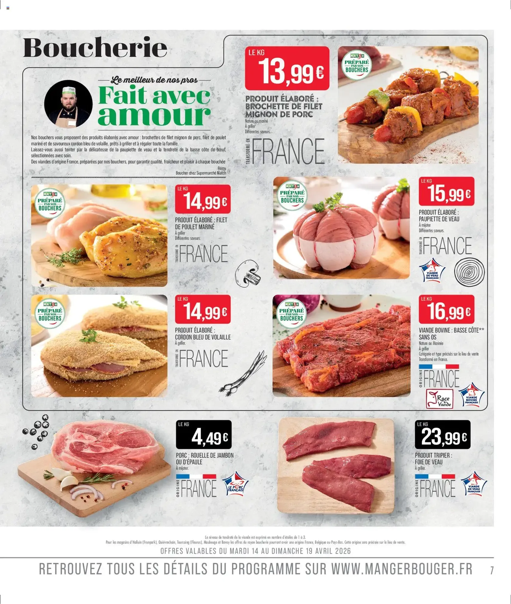 Match Supermarché catalogue - brochure valable à partir du 14/04/2026, page 7 sur 22
