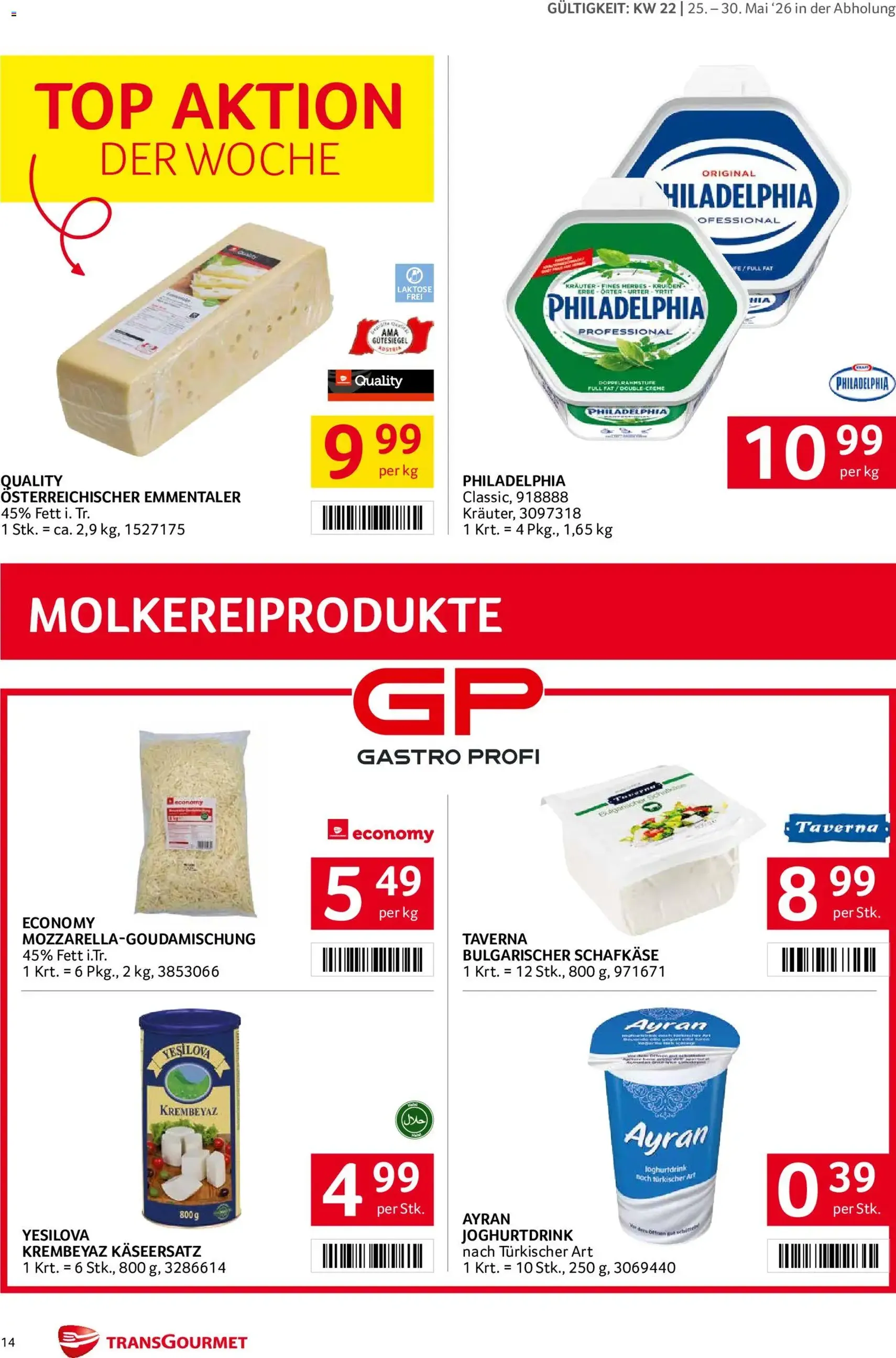 Transgourmet Flugblatt - Gültiger Prospekt ab 25.05.2026, Seite 14 von insgesamt 35