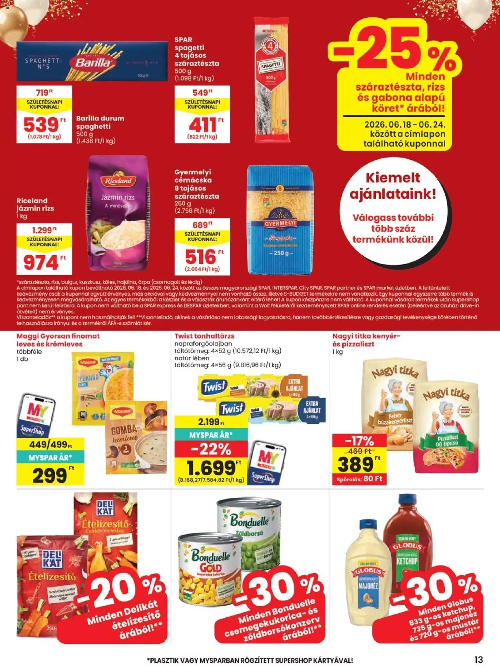 Spar akciós újság - 2026.06.18. érvényes szórólap 13 oldal 20 oldalból