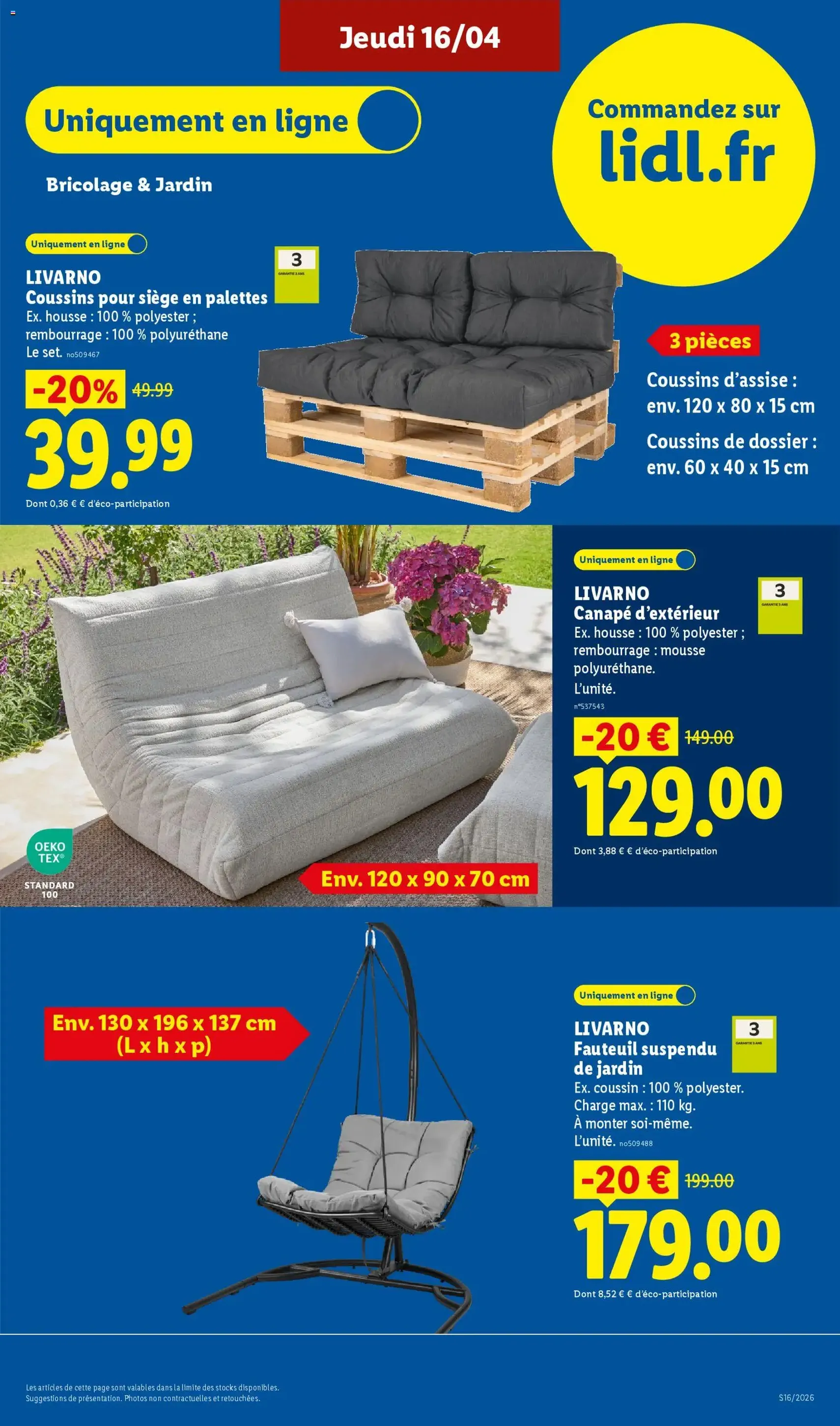 LIDL catalogue - brochure valable à partir du 16/04/2026, page 39 sur 67