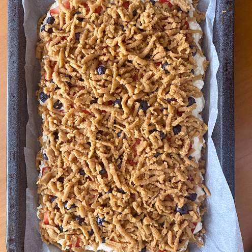 Világos reszelt túrótorta - előkészítő lépés 1