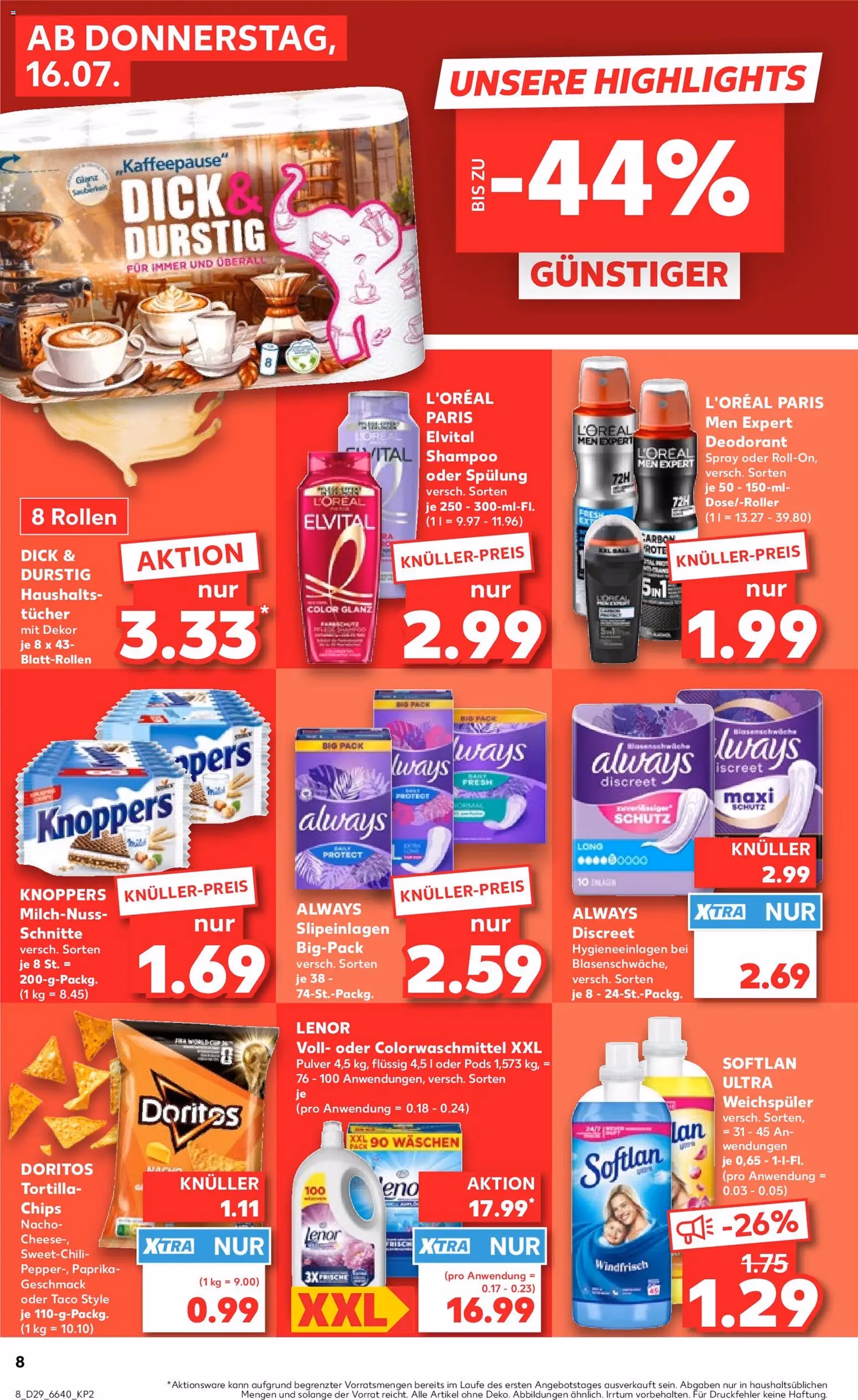 Kaufland Prospekt - Gültiger Prospekt ab 16.07.2026, Seite 8 von insgesamt 56