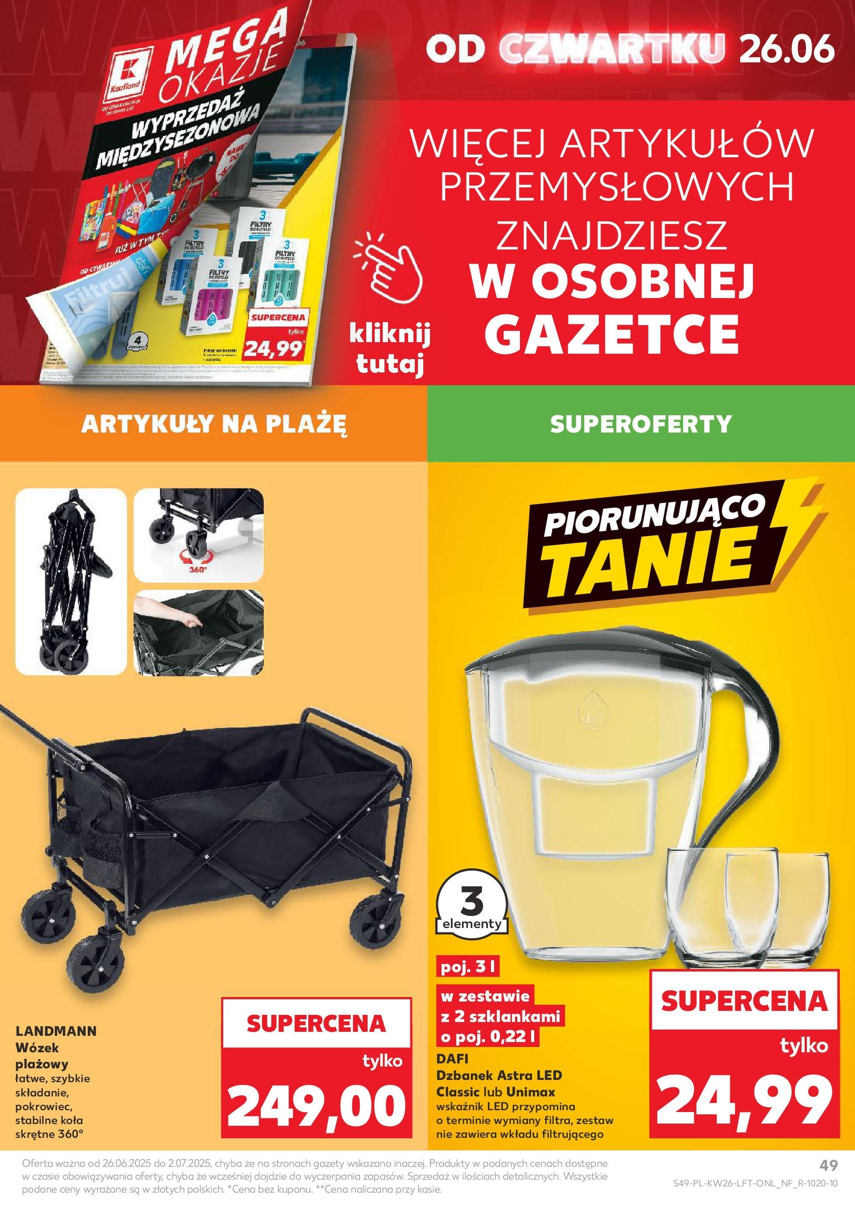 Kaufland gazetka - ważny gazetka od 26.06.2025 strona 49 z 51 Kaufland gazetka - ważny gazetka od 26.06.2025 strona 49 z 51