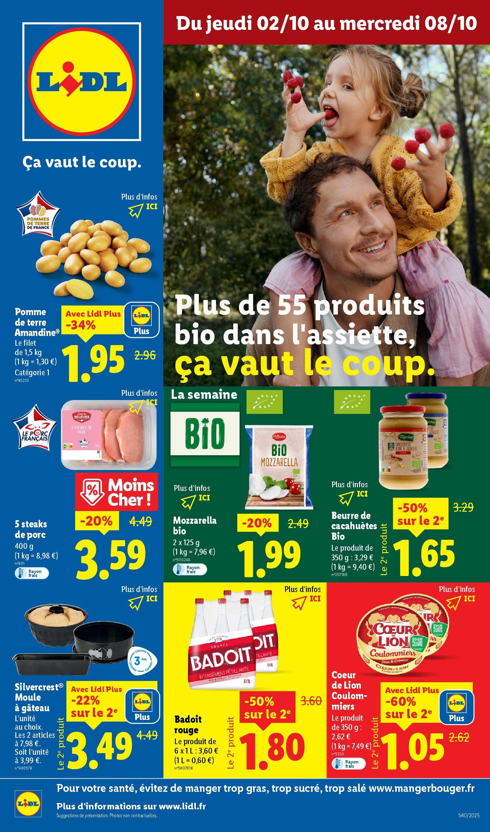 LIDL catalogue semaine 40 - brochure valable à partir du 02/10/2025, page 1 sur 76 LIDL catalogue semaine 40 - brochure valable à partir du 02/10/2025, page 1 sur 76