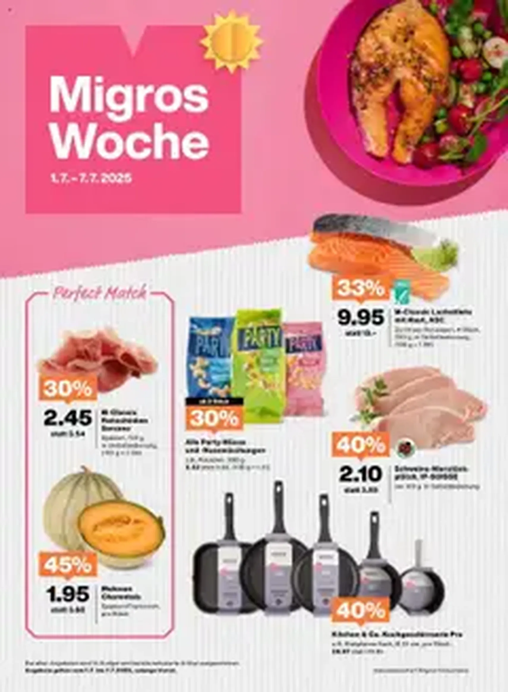 Migros Aktionen - Gültiger Prospekt ab 01.07.2025, Seite 1 von insgesamt 1