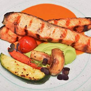 Recipe preview Salmon with tomato sauce