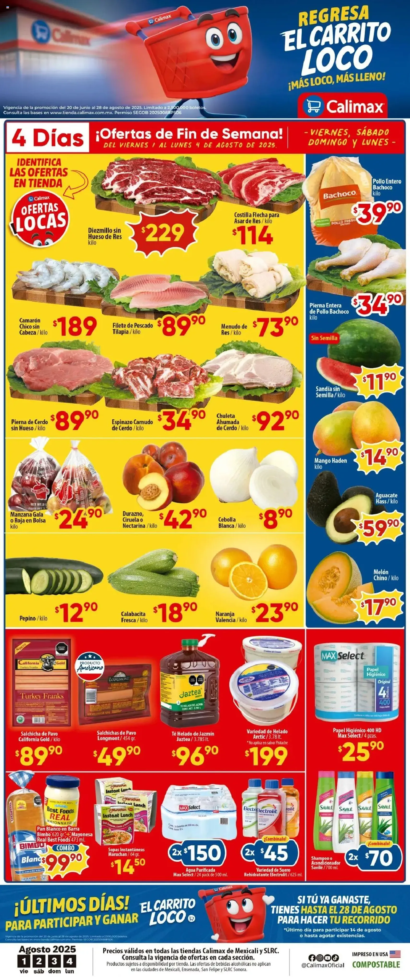 Calimax - Folleto Mexicali - folleto válido desde 01/08/2025 página 1 de 6 Calimax - Folleto Mexicali - folleto válido desde 01/08/2025 página 1 de 6
