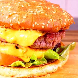 Recipe preview Easy homemade double cheeseburger recipe