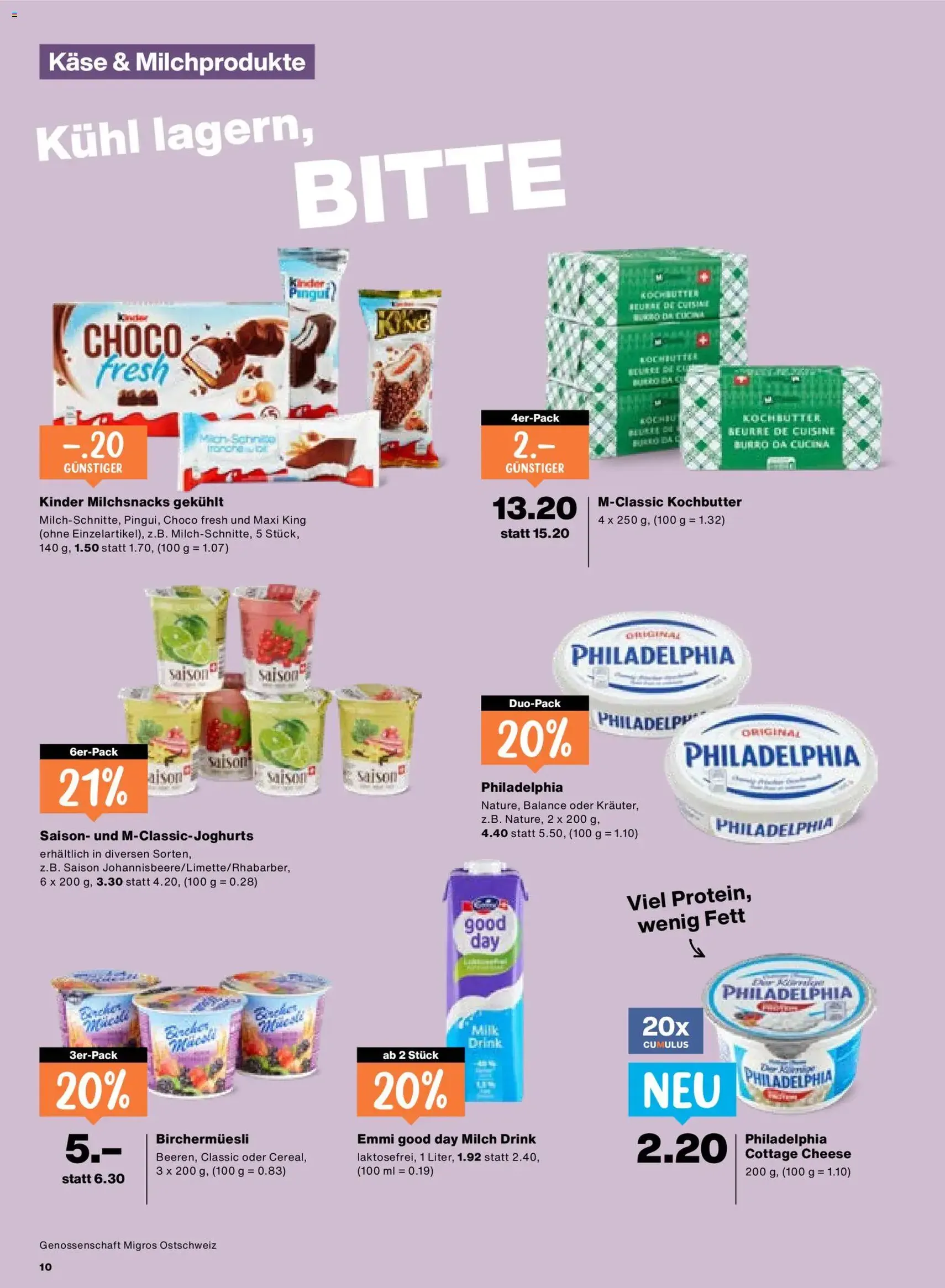 Migros aktionen - Gültiger Prospekt ab 13.08.2026, Seite 10 von insgesamt 20