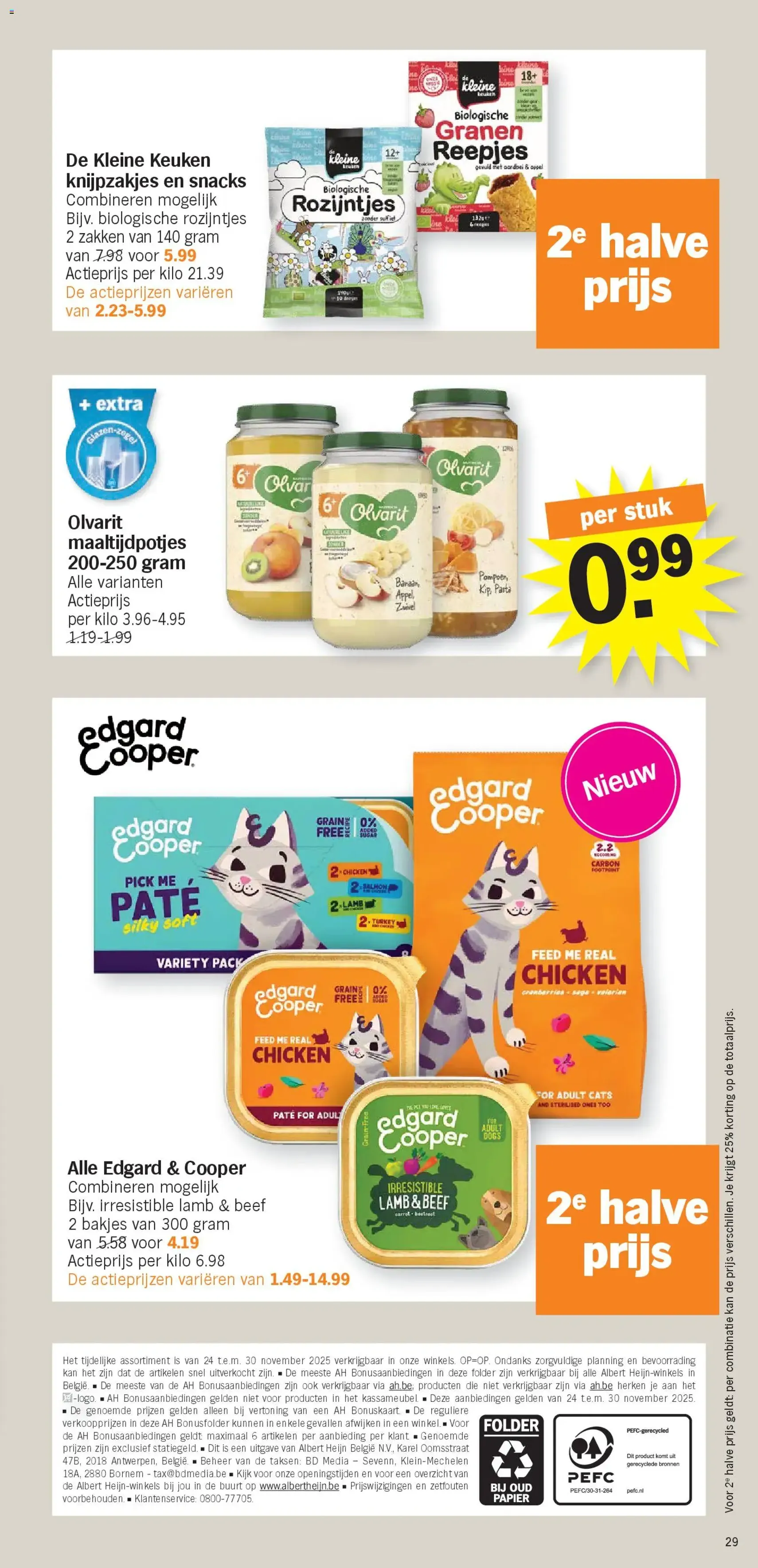 Albert Heijn folder week / de la semaine 48 - geldige folder vanaf 24/11/2025 pagina 29 van 30