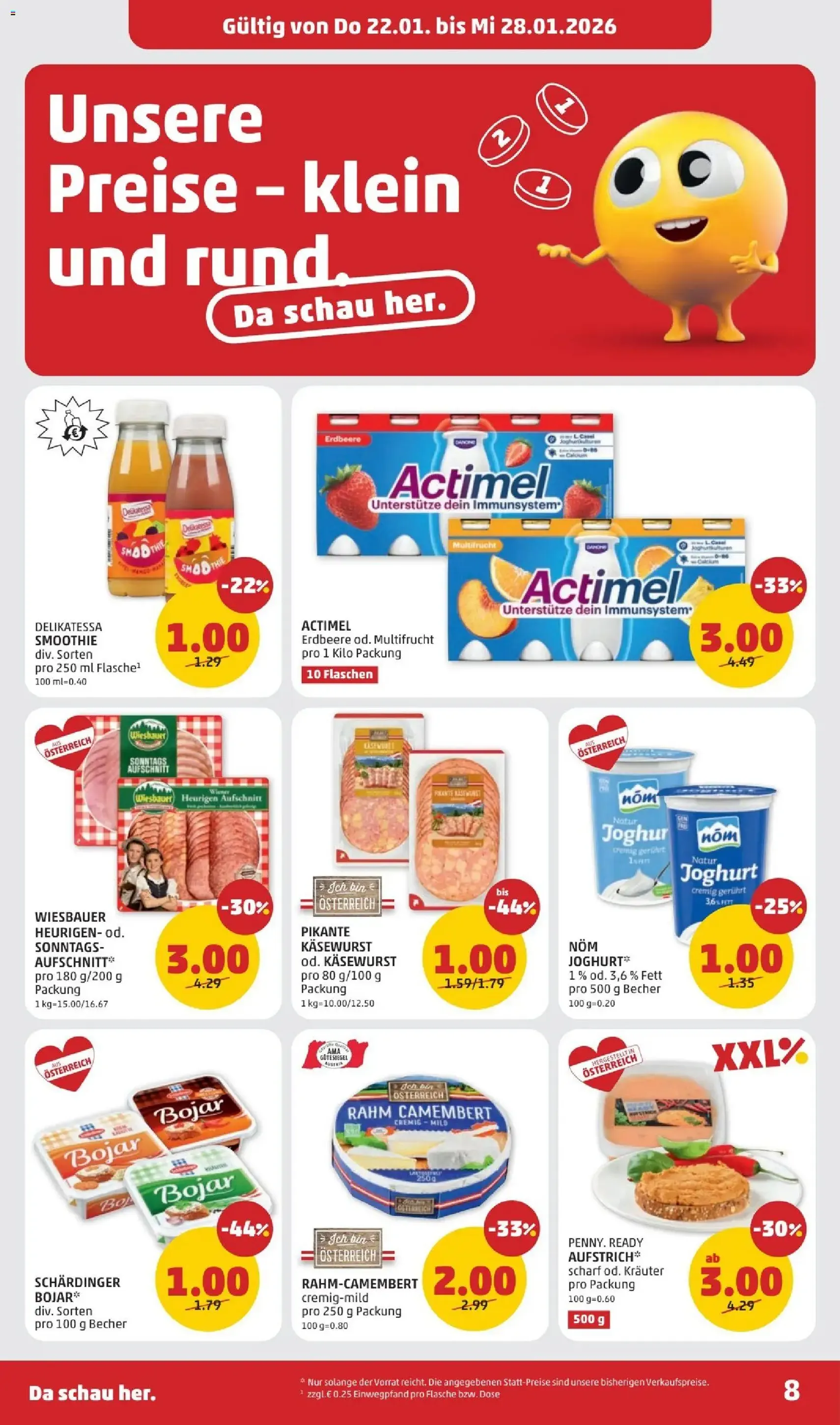 Penny Markt Flugblatt - Gültiger Prospekt ab 22.01.2026, Seite 8 von insgesamt 32